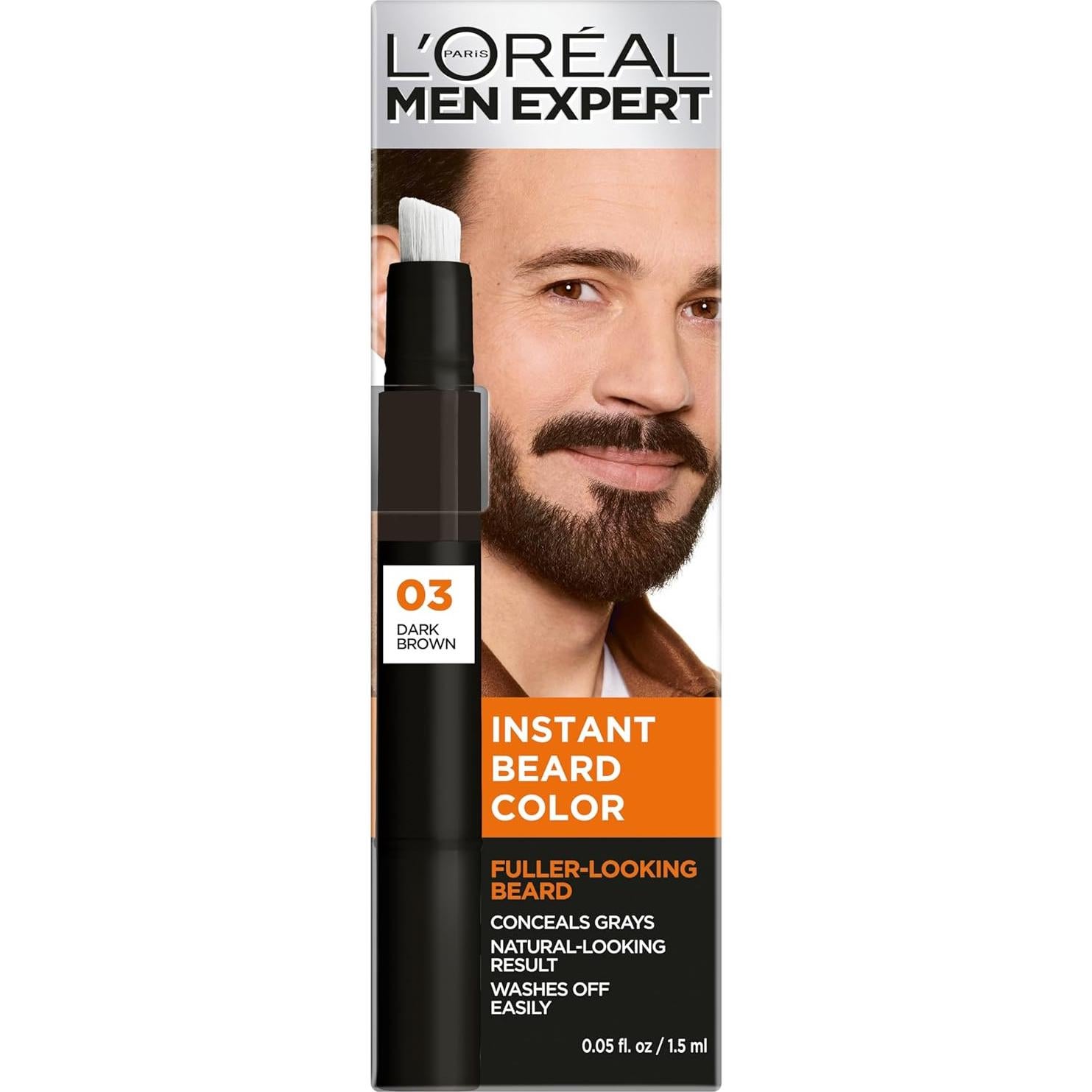 Rellenador de Barba L'Oreal Men Expert 1.48 ml Marrón Oscuro