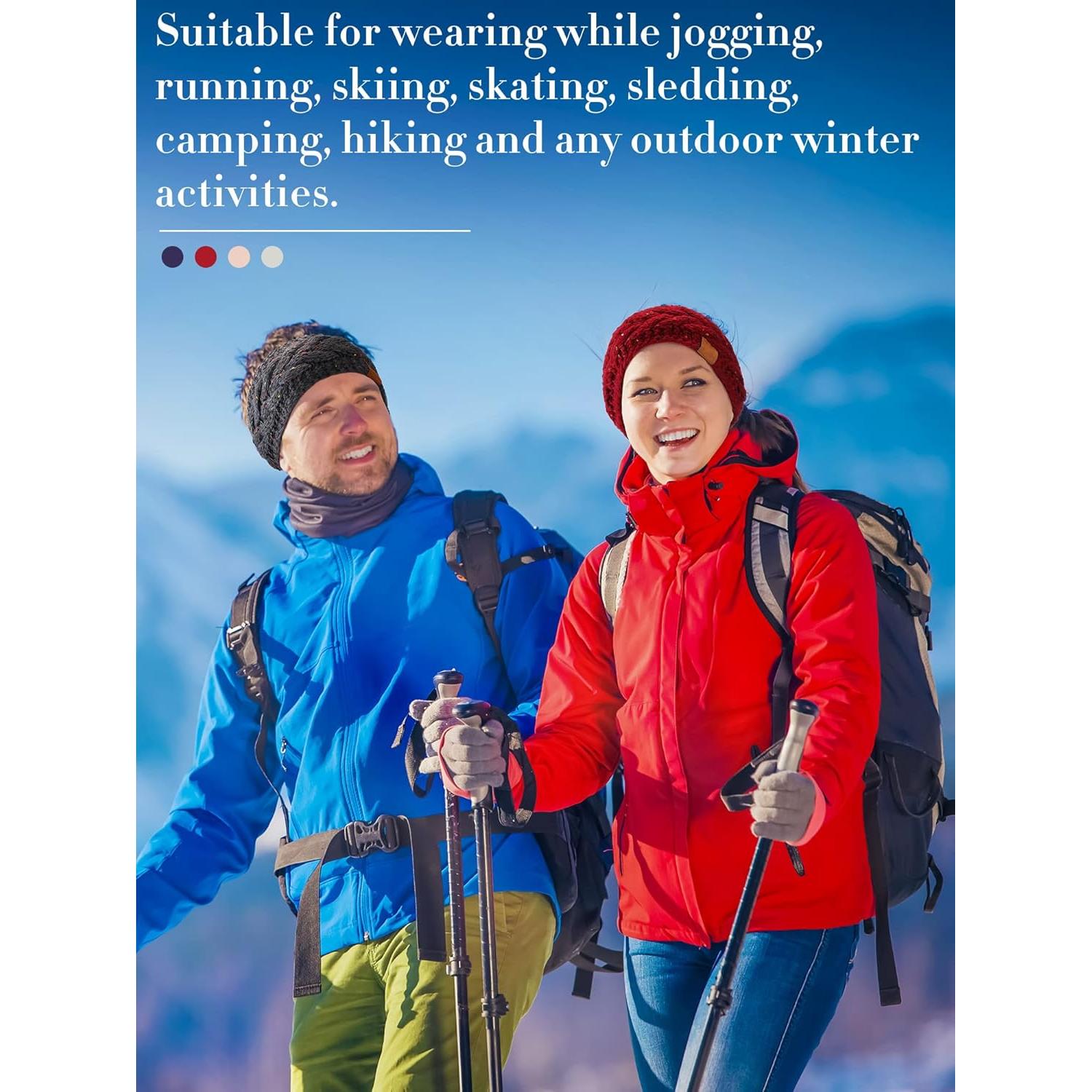 Diademas Calentadoras de Oídos Geyoga 7 Pcs Tejidas Invierno