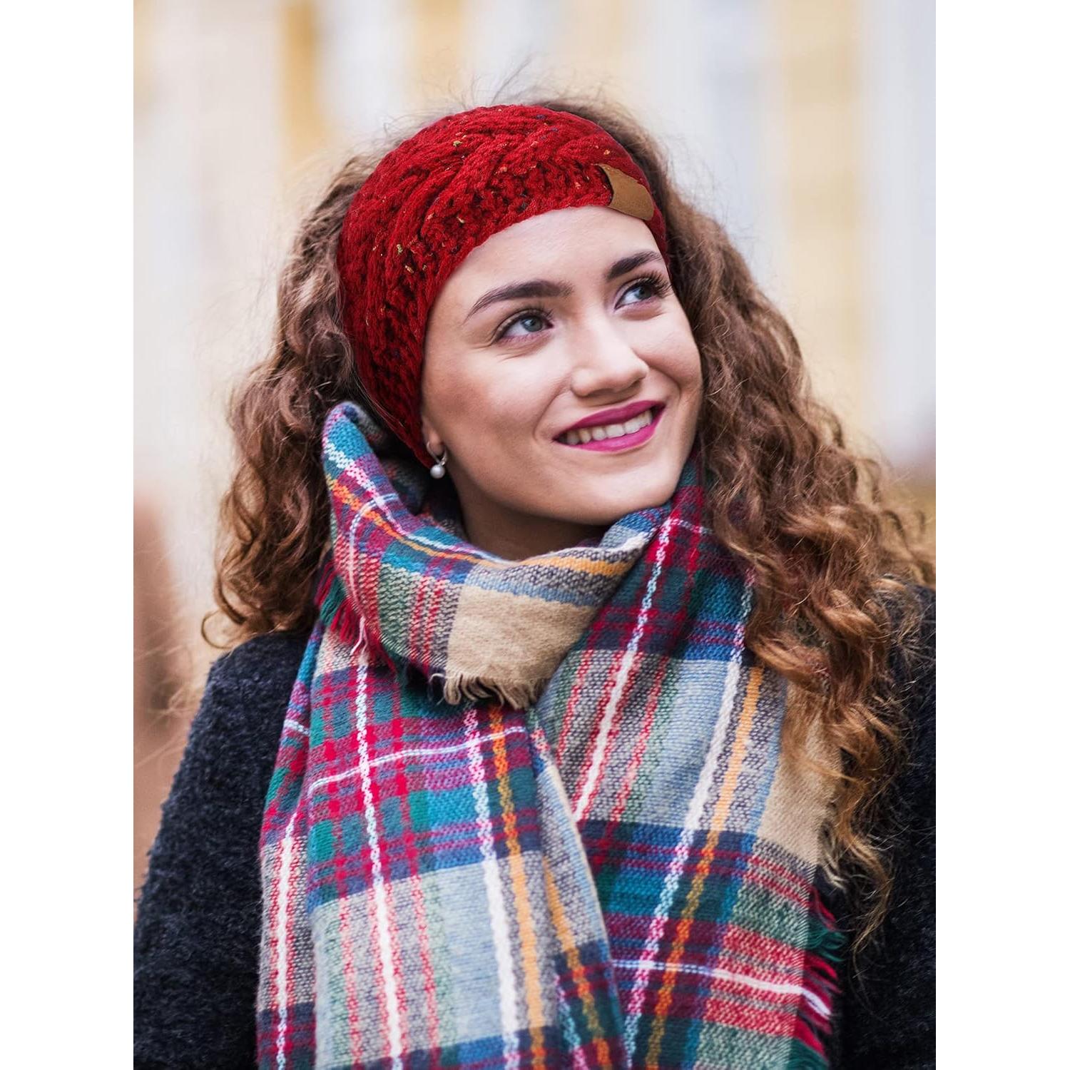 Diademas Calentadoras de Oídos Geyoga 7 Pcs Tejidas Invierno