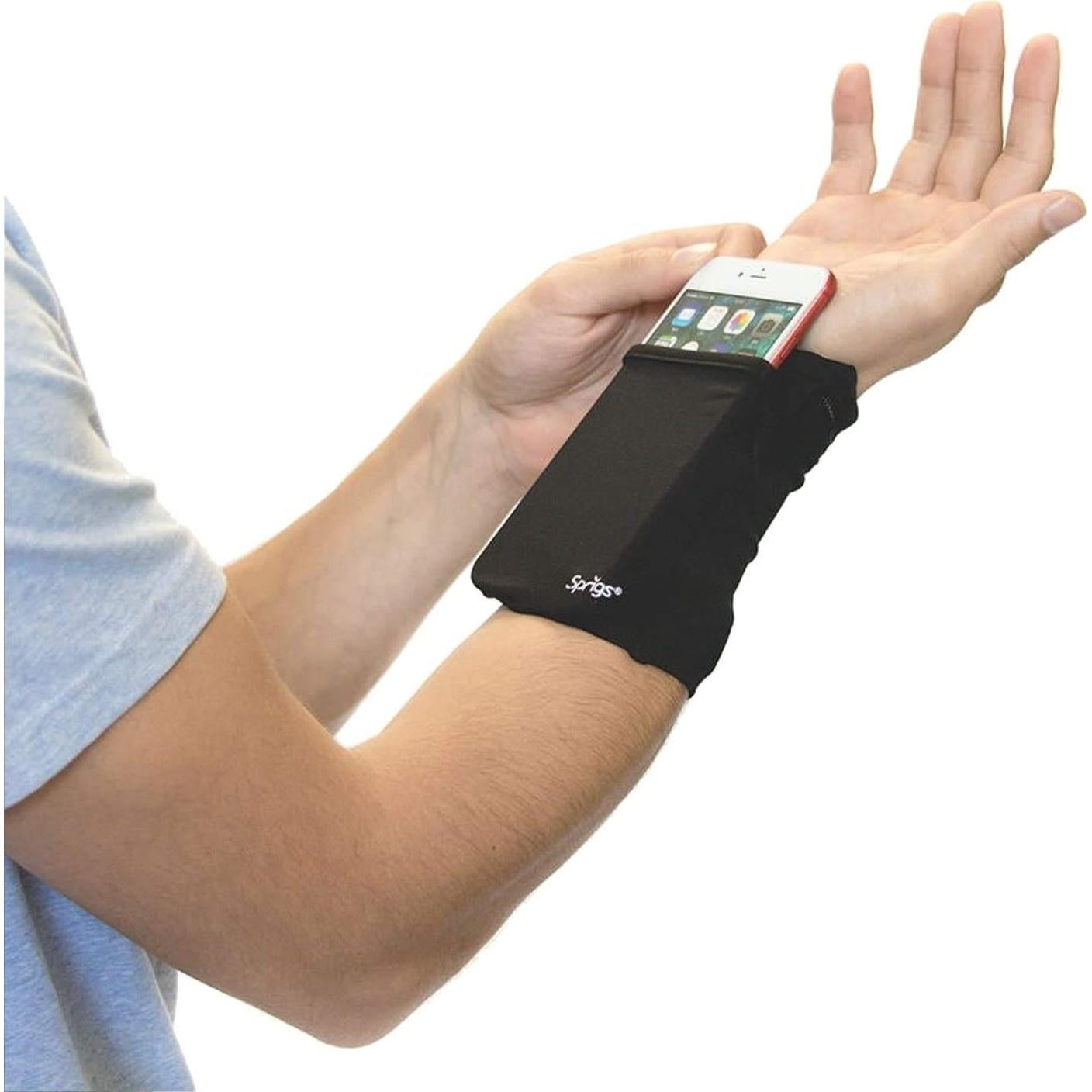 Cartera de Muñeca Banjees Sprigs 2 Bolsillos Negra