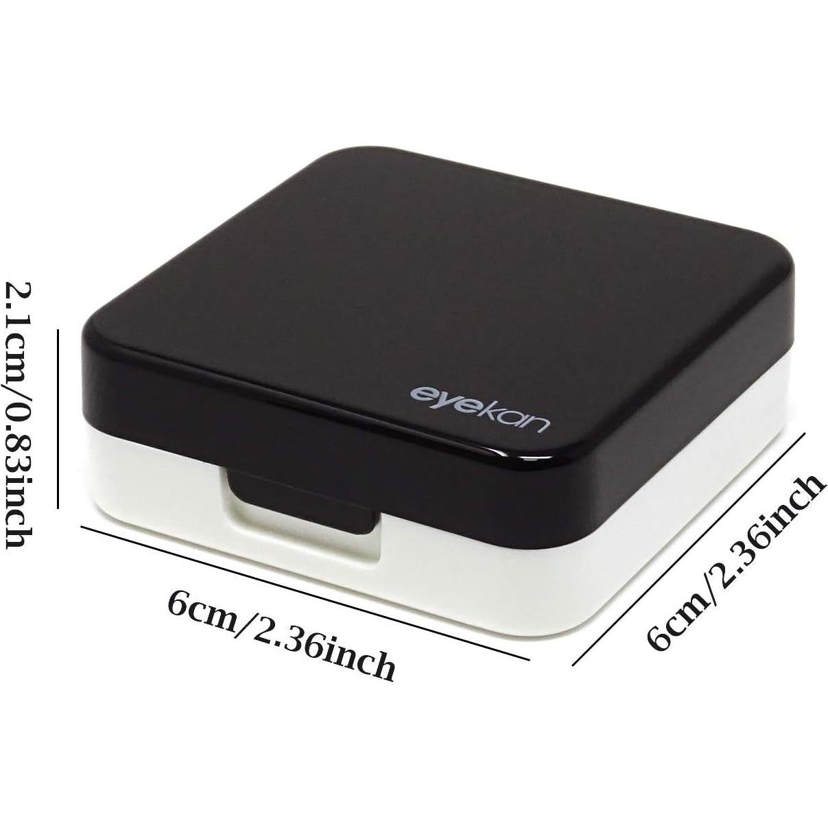 Estuche para Lentes de Contacto Honbay Negro con Espejo