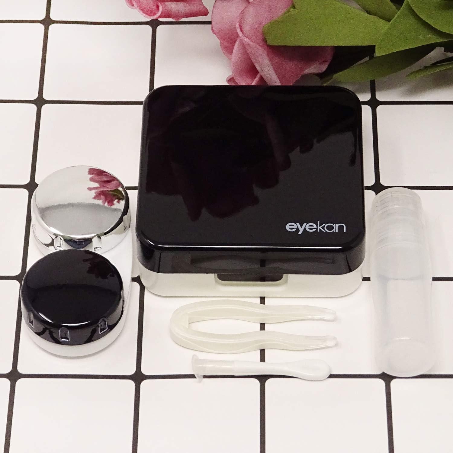 Estuche para Lentes de Contacto Honbay Negro con Espejo