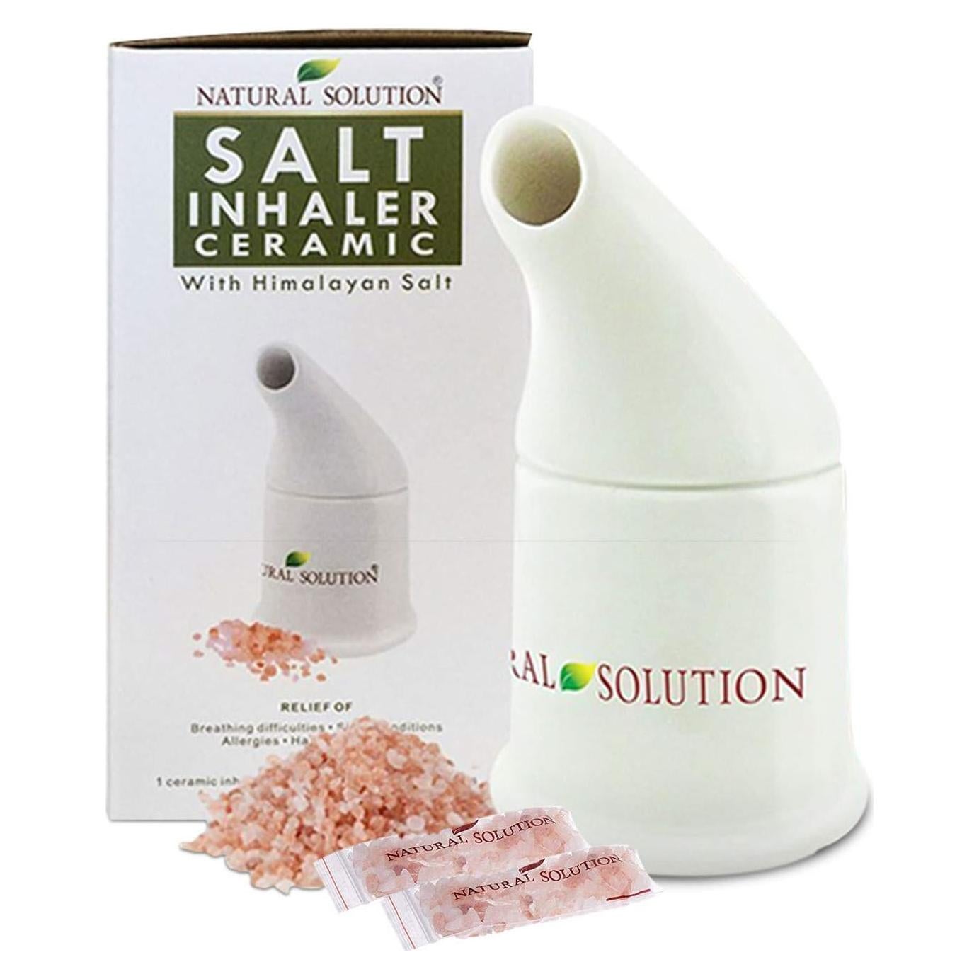 Inhalador de Sal Rosa del Himalaya WBM 19.3cm Alivio Respiratorio