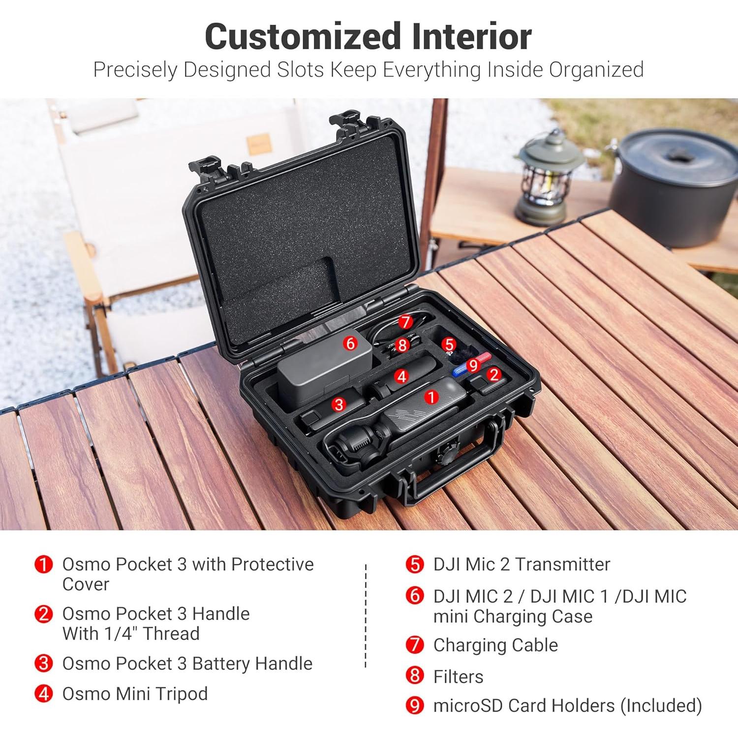 Funda Impermeable KIWIFOTOS para DJI Osmo Pocket 3 - IP67