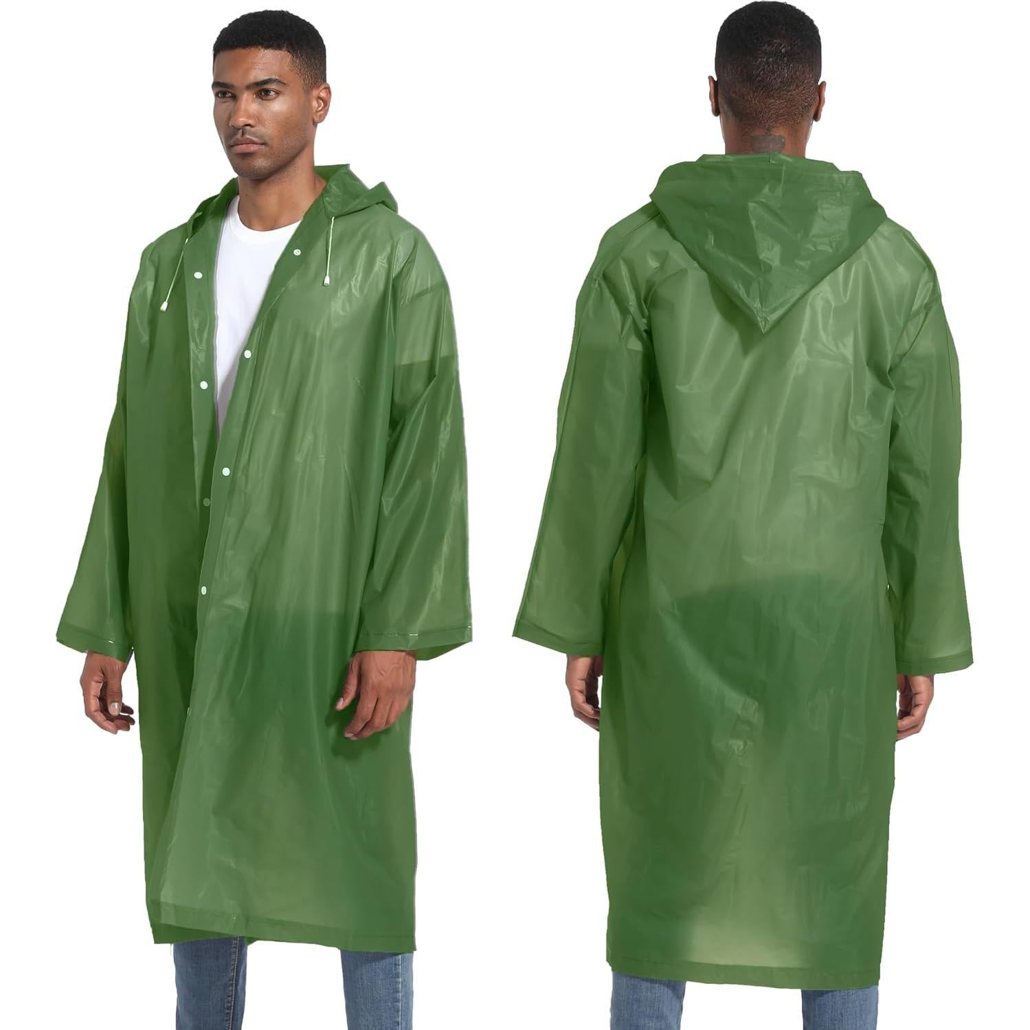 Ponchos de Lluvia ANLOKE para Adultos 2 Pack Impermeables