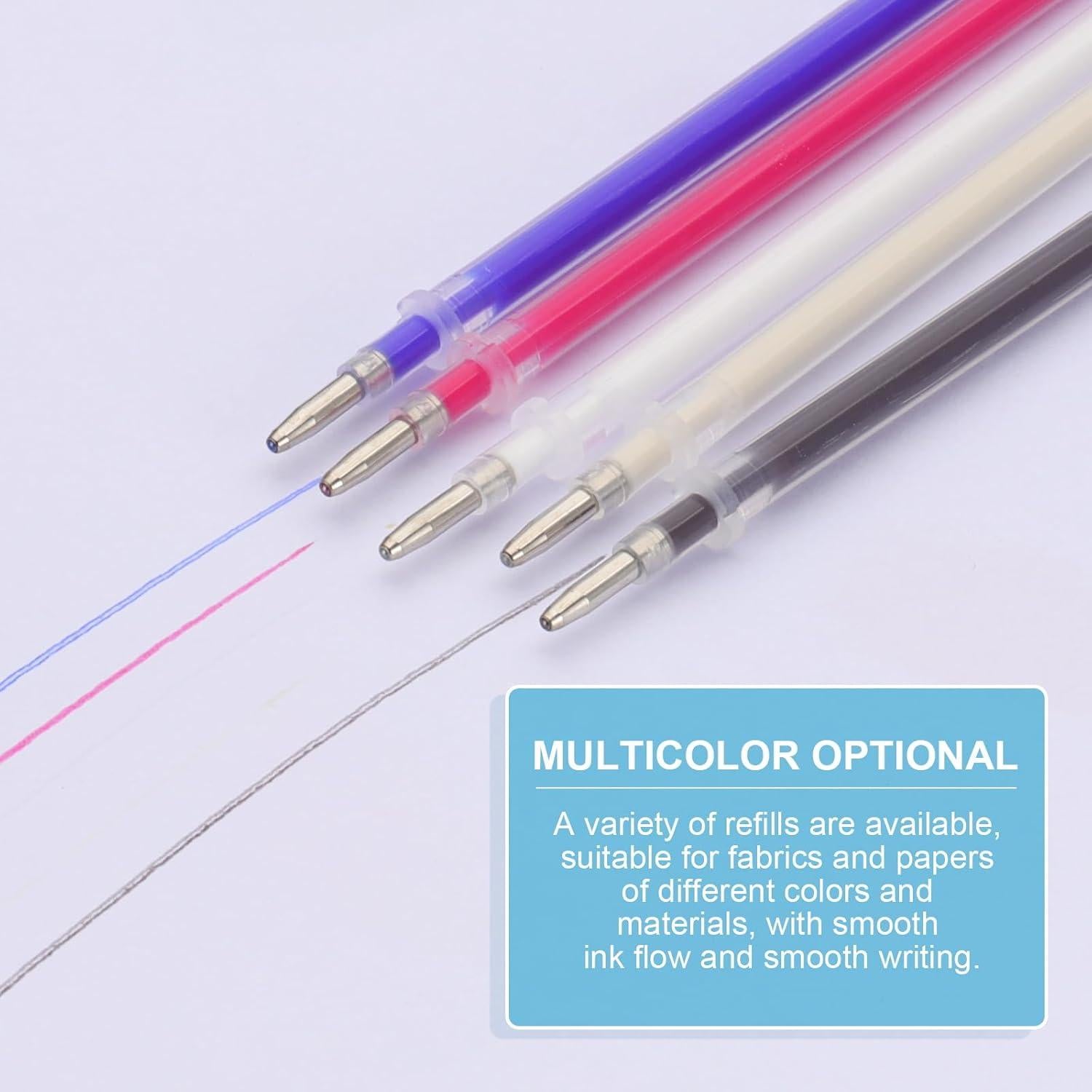 Recargas de Bolígrafos Borrables PATIKIL 100 Pcs 1mm Beige