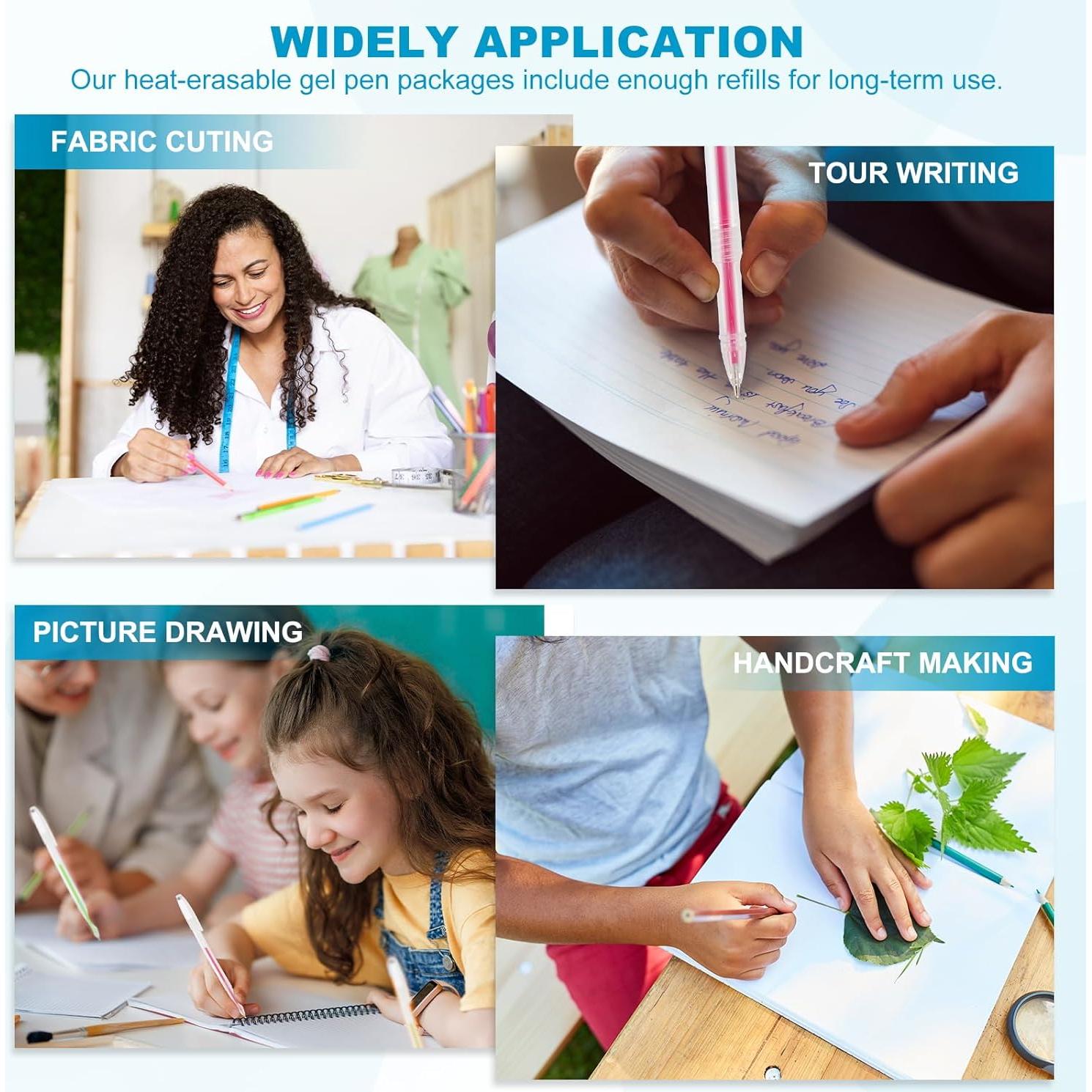 Recargas de Bolígrafos Borrables PATIKIL 100 Pcs 1mm Beige