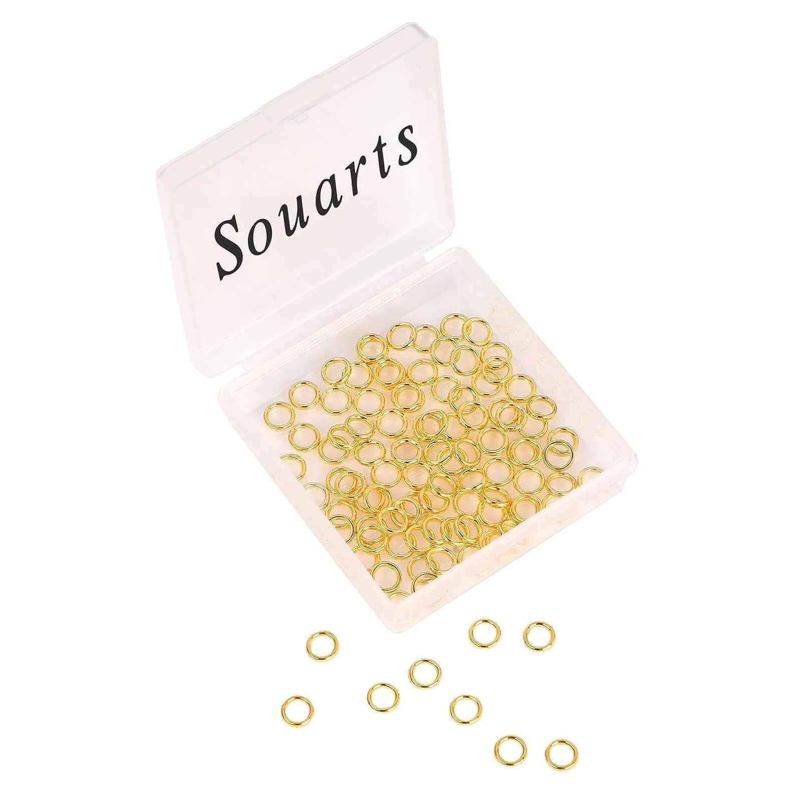 Anillas de Salto Cerradas Souarts 4mm Plata 100pcs Joyería