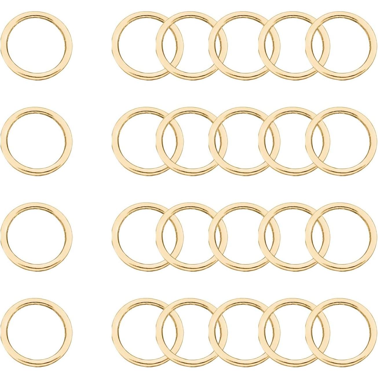 Anillas de Salto Cerradas Souarts 4mm Plata 100pcs Joyería