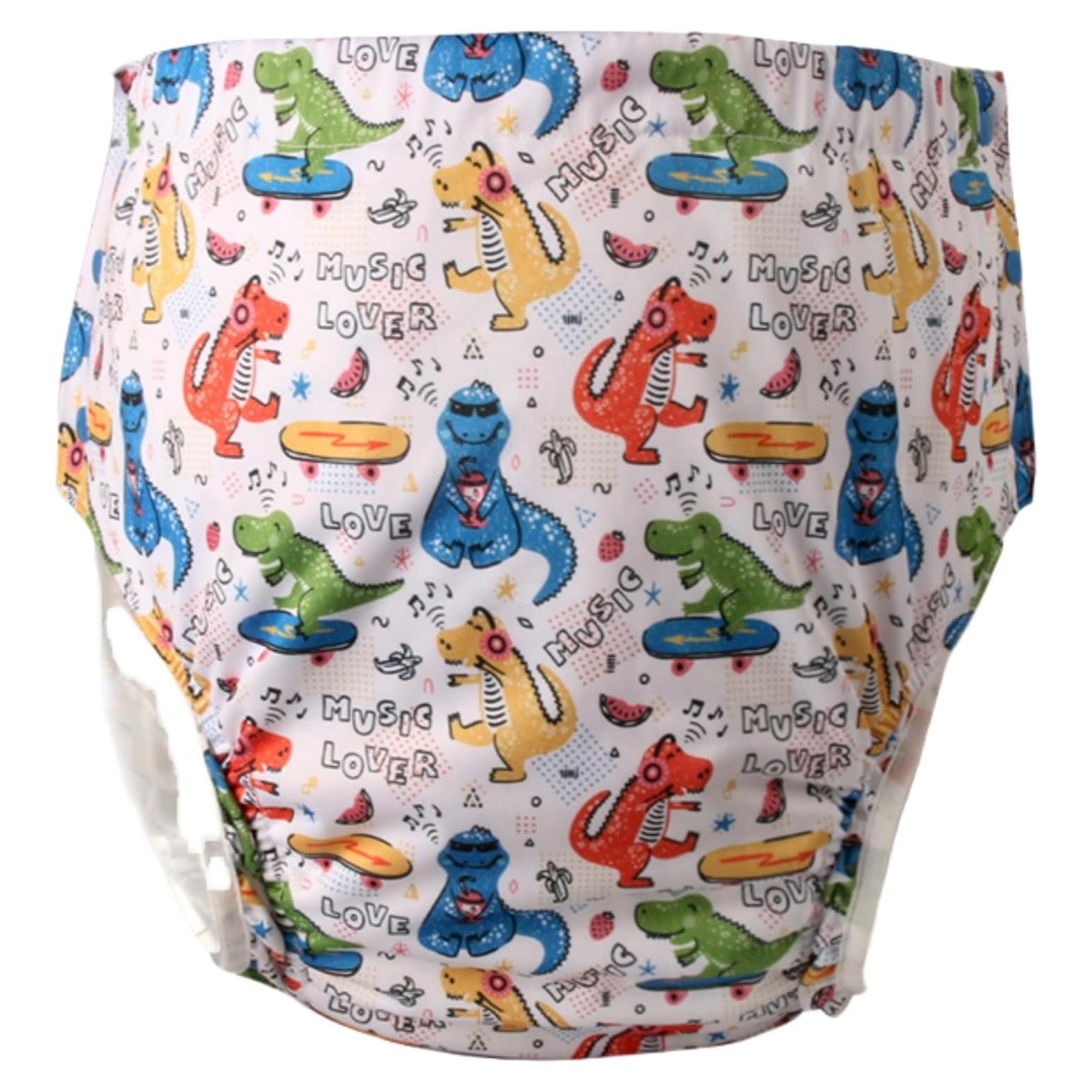 Pañal de Tela Reutilizable WEEOATAR XXL Dinosaurio