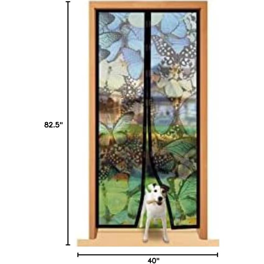 Pantalla Magnética de Malla Total Vision 40" x 85.5" - Patrón Mariposa