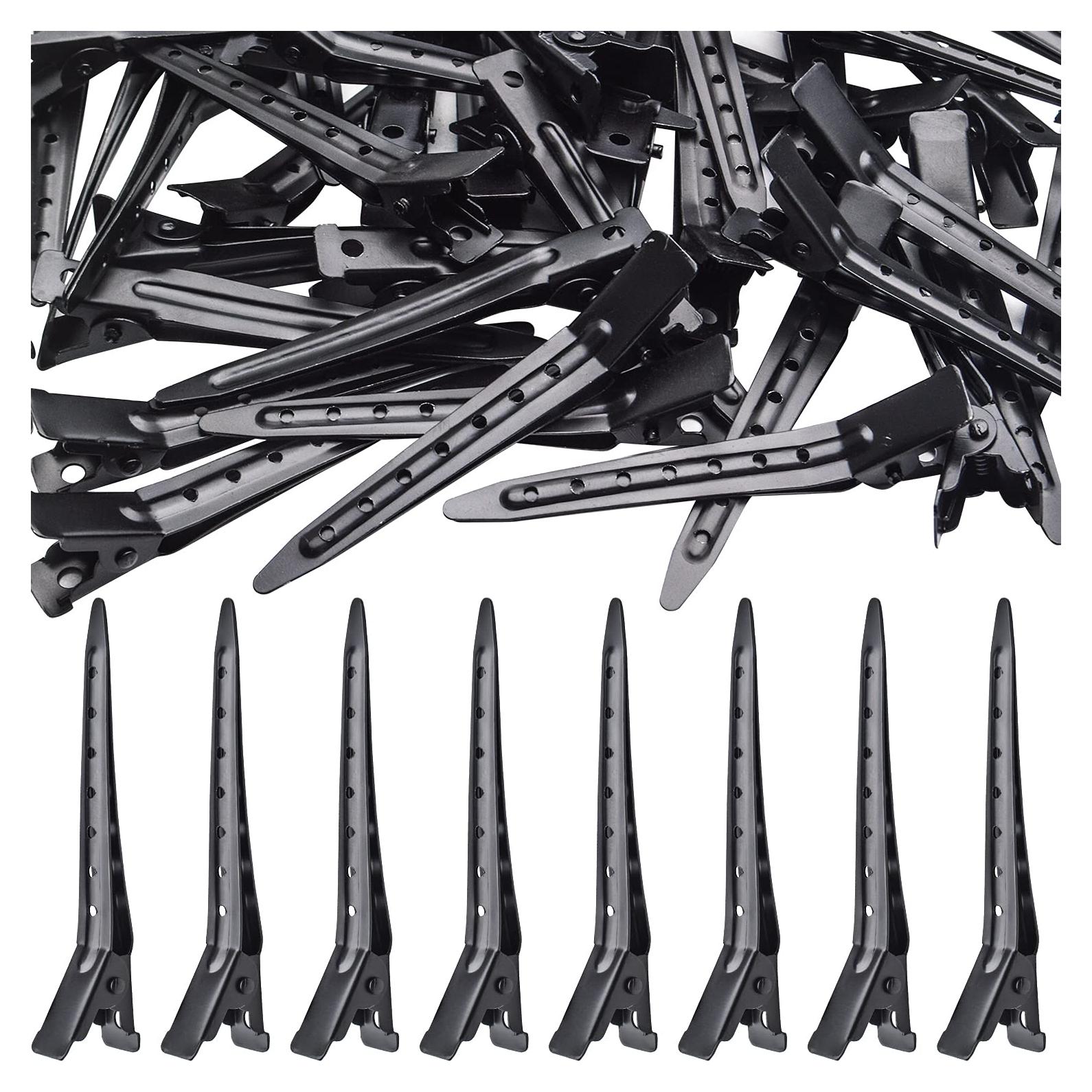 Pinzas para el cabello BronaGrand 50 piezas 7cm Negro