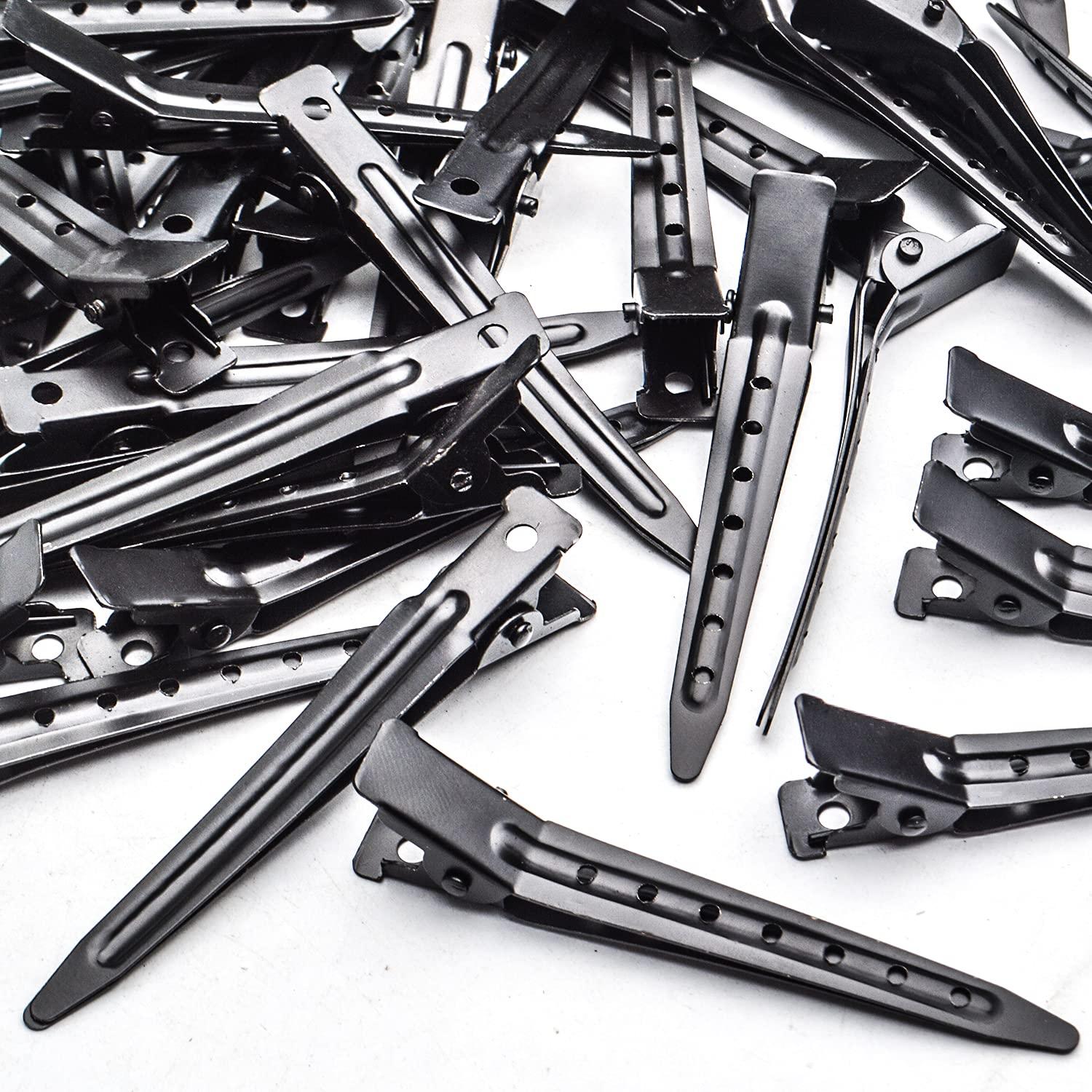 Pinzas para el cabello BronaGrand 50 piezas 7cm Negro