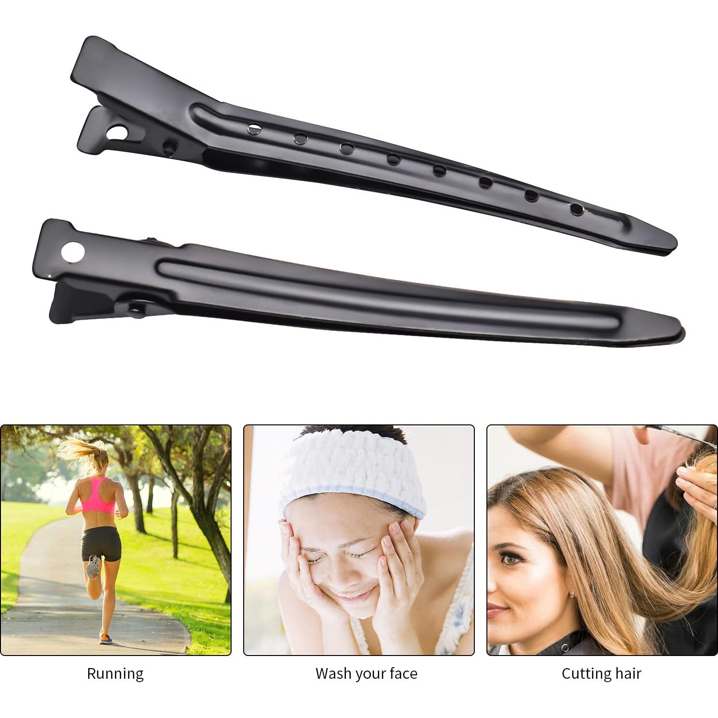 Pinzas para el cabello BronaGrand 50 piezas 7cm Negro