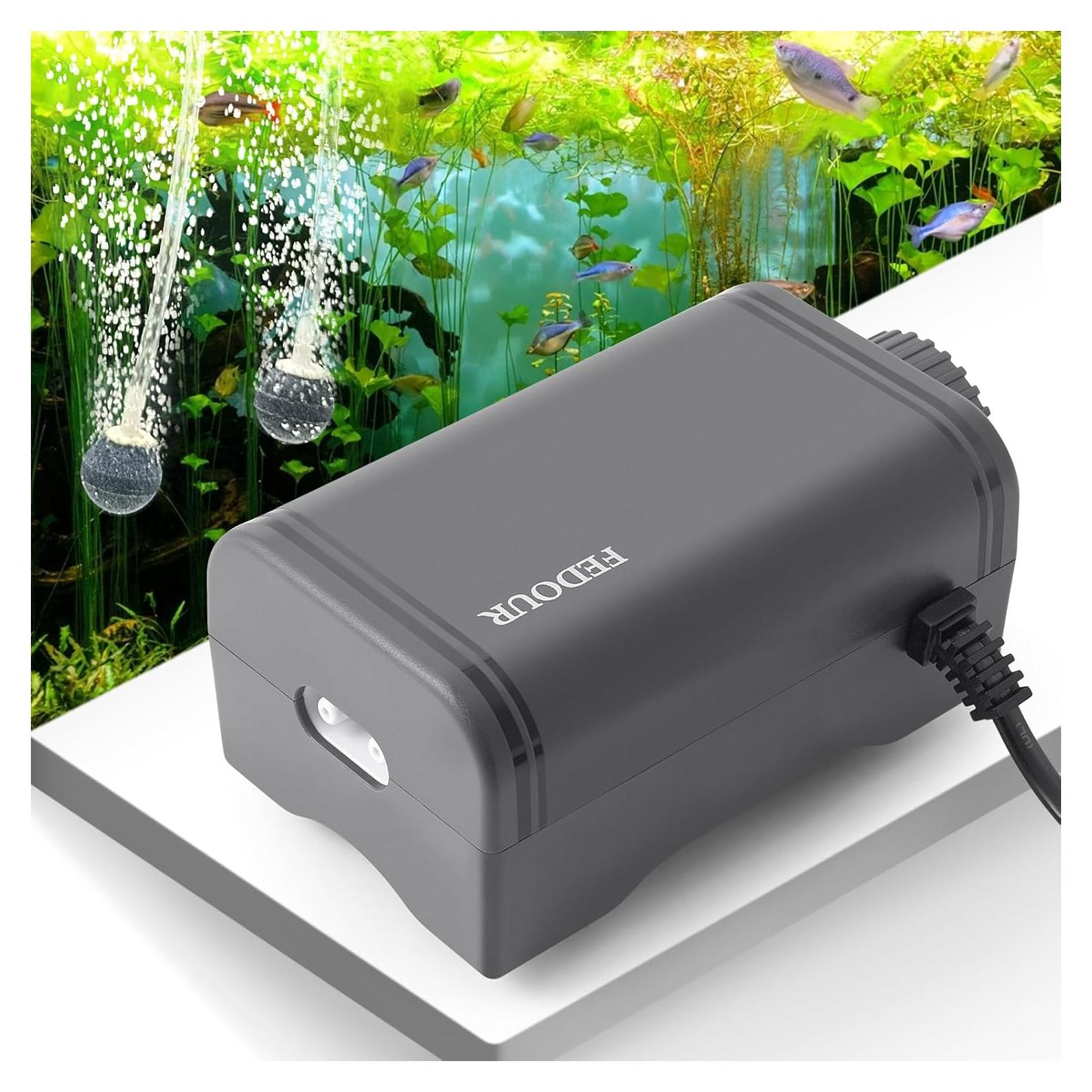 Bomba de Aire Silenciosa FEDOUR C3 para Acuario 120 Galones