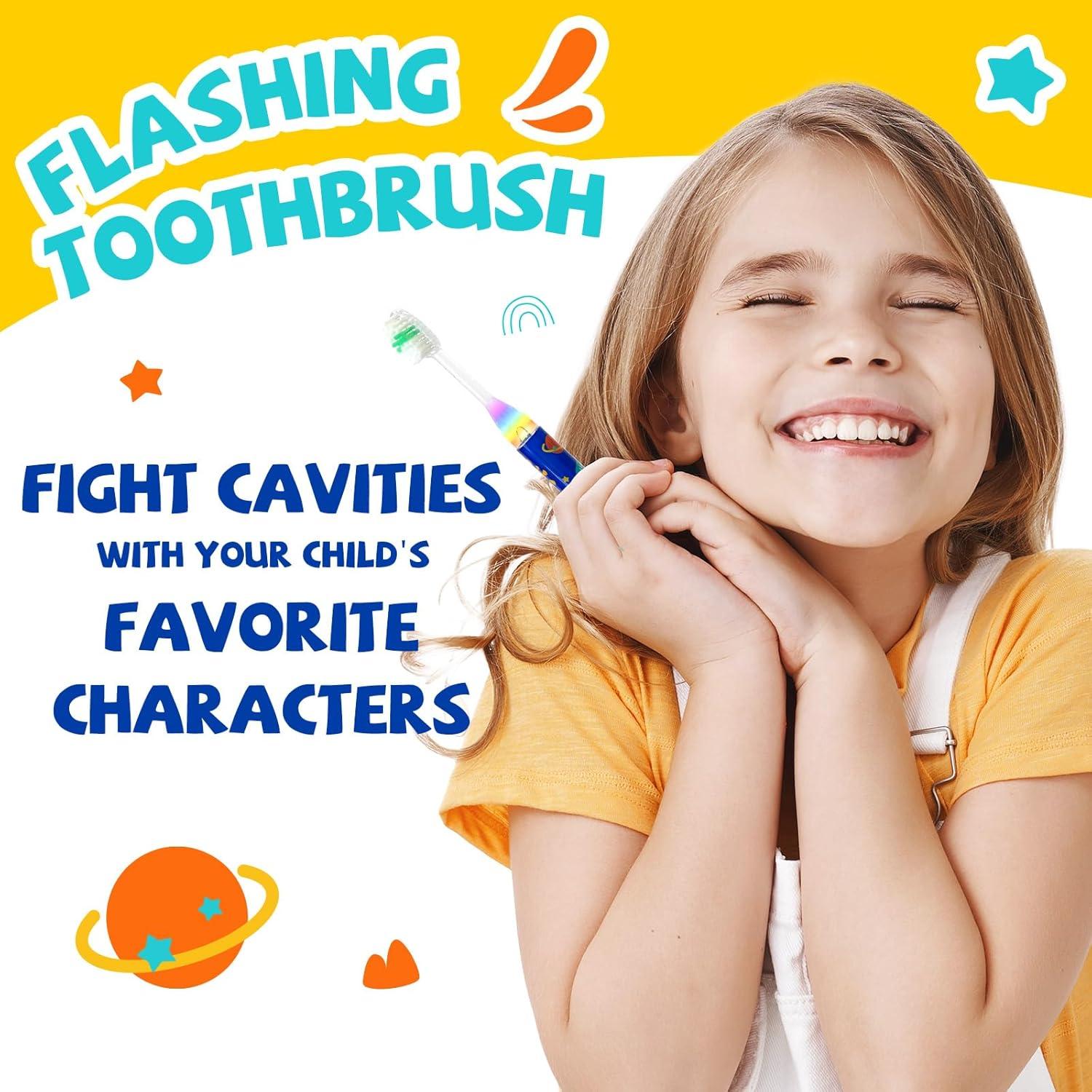 Cepillo de Dientes Intermitente DEXING con Luz LED y Temporizador - Paquete de 2