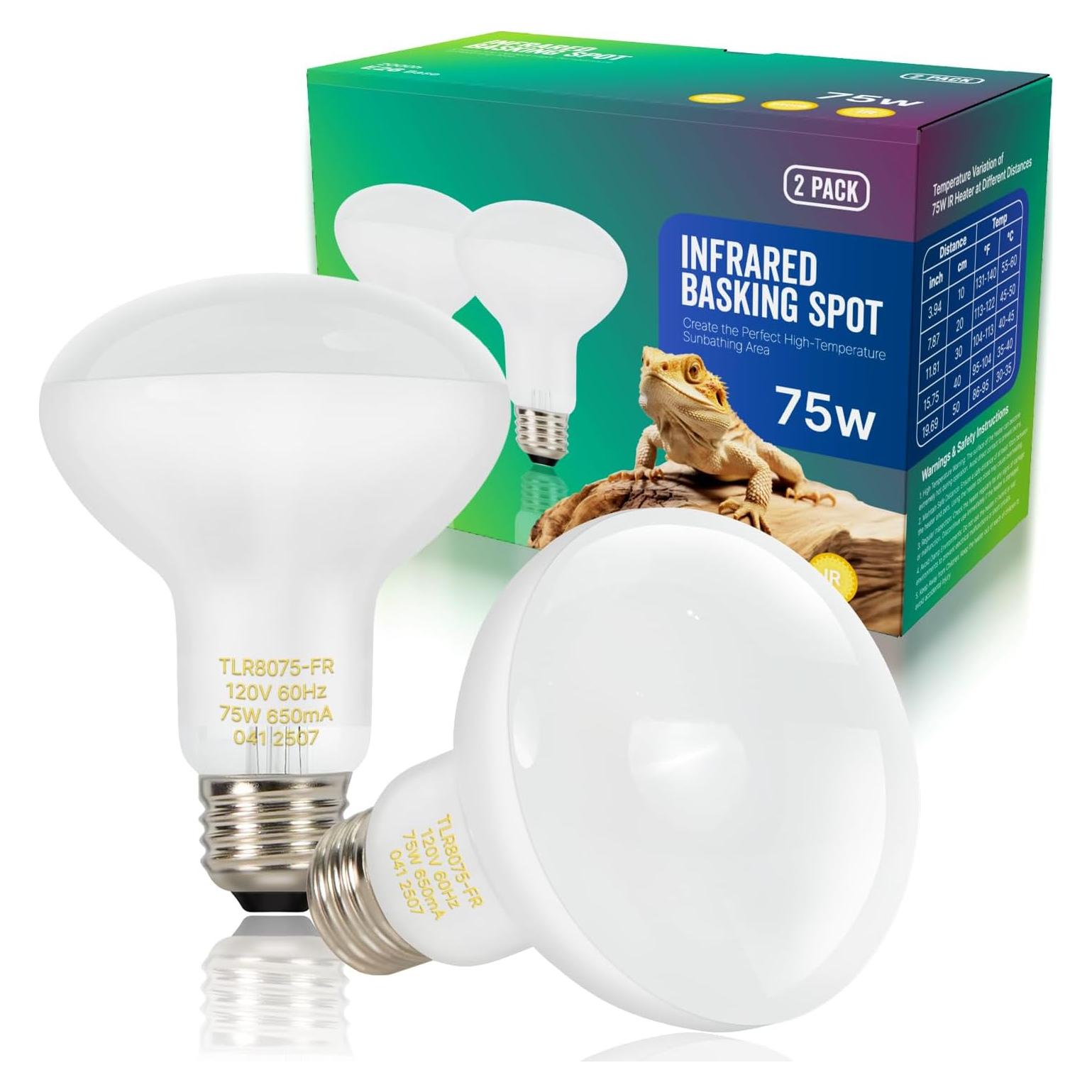 Bombillas de Calor para Reptiles FLSNT 75W Luz Solar