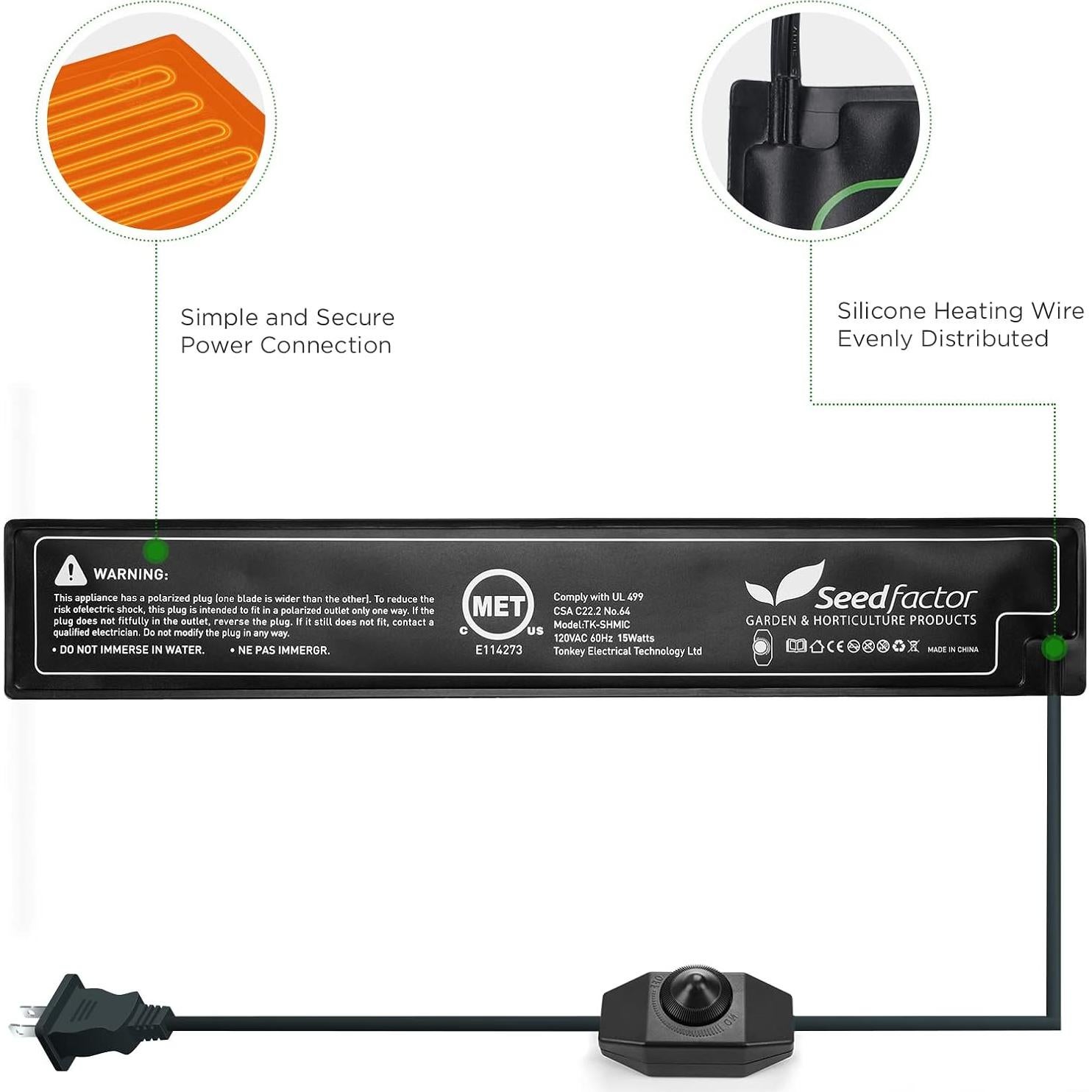 Almohadilla Térmica SemillaFactor 3.5" x 53.3 cm Ajustable