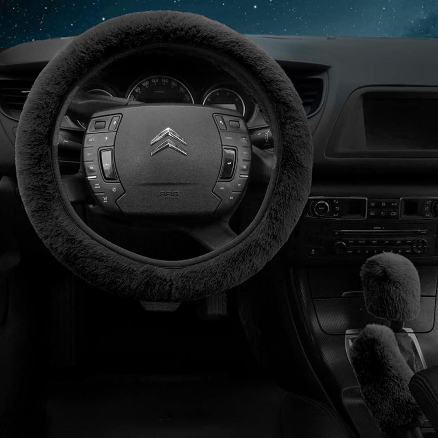 Juego de 7 Accesorios Estéticos para Automóvil Wazzh Negro