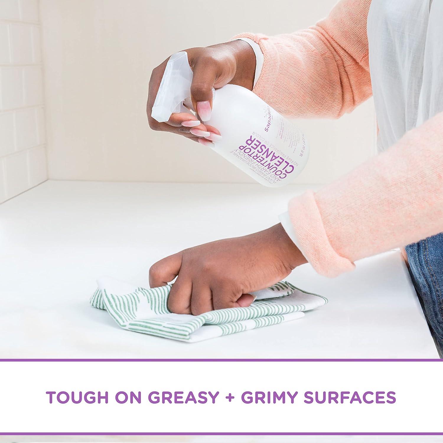 Limpiador de Encimeras Biodegradable Sapadilla 473ml Lavanda + Lima