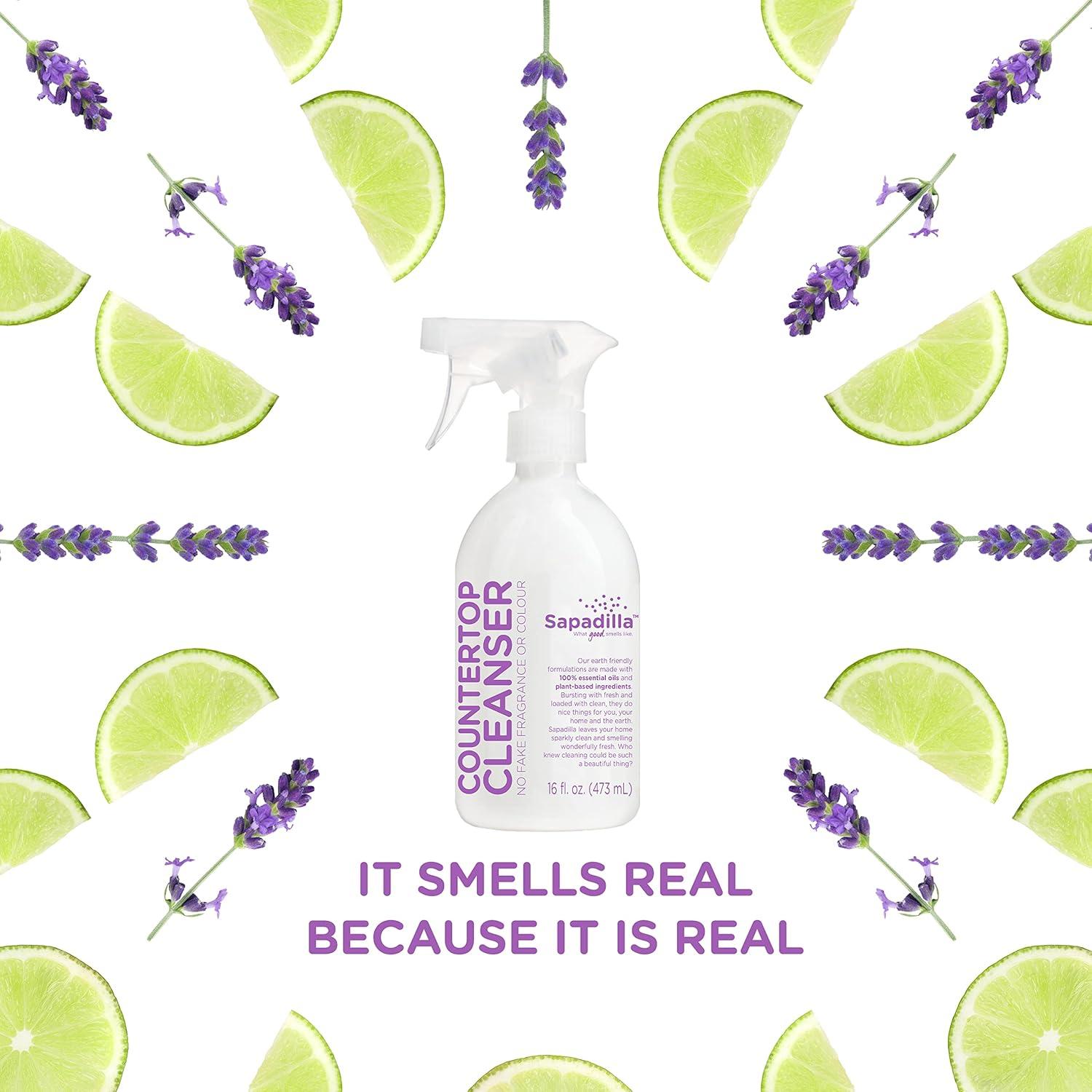 Limpiador de Encimeras Biodegradable Sapadilla 473ml Lavanda + Lima