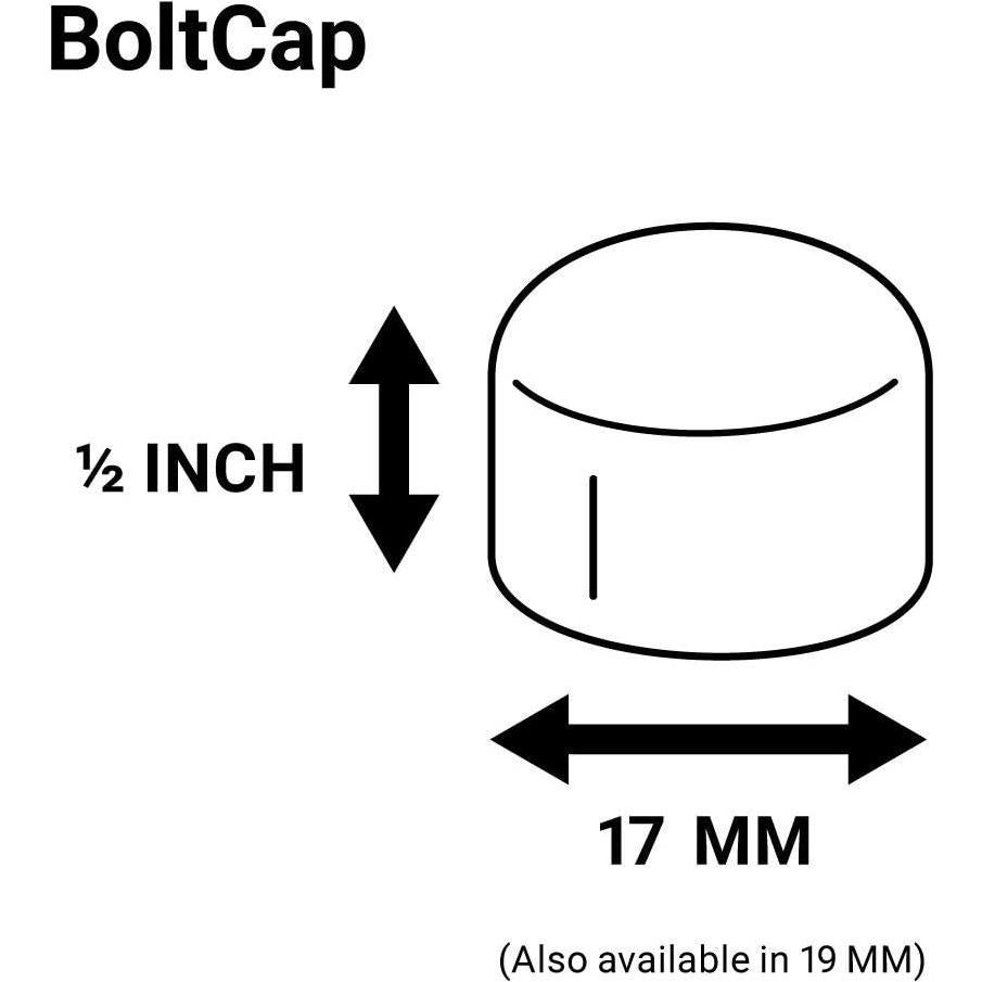 Cubiertas de Tuerca de Perno ColorLugs Vinilo 17 mm Negro - 20 Pzas