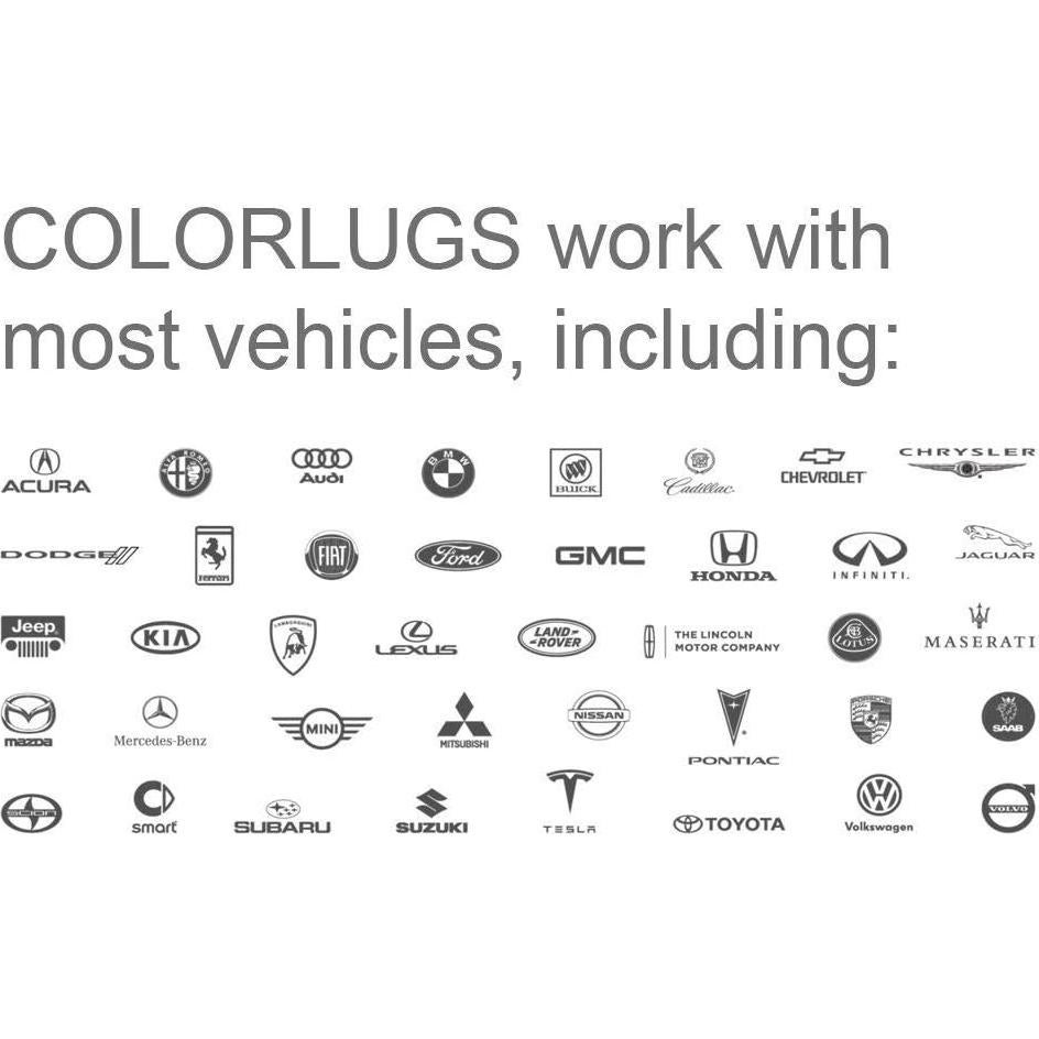 Cubiertas de Tuerca de Perno ColorLugs Vinilo 17 mm Negro - 20 Pzas