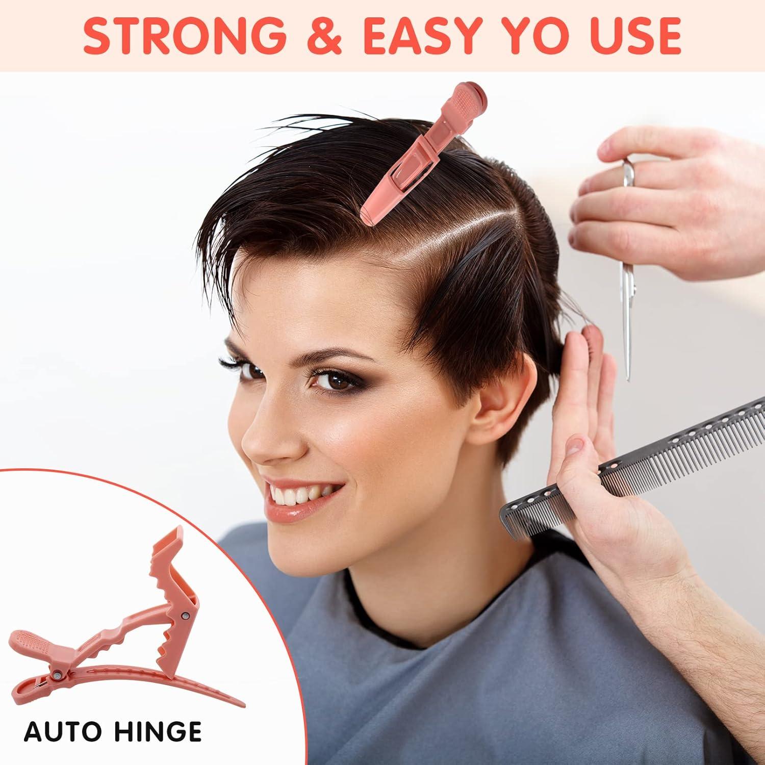 30 Clips de Pelo Cocodrilo Kipeber Antideslizantes Coloridos