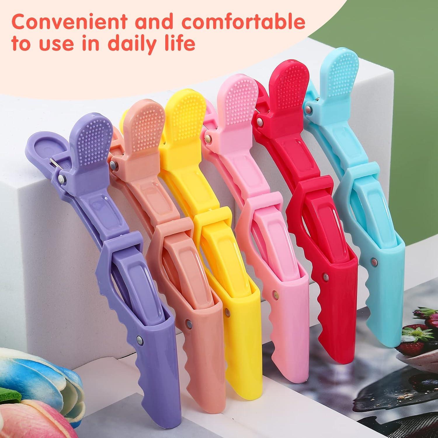 30 Clips de Pelo Cocodrilo Kipeber Antideslizantes Coloridos