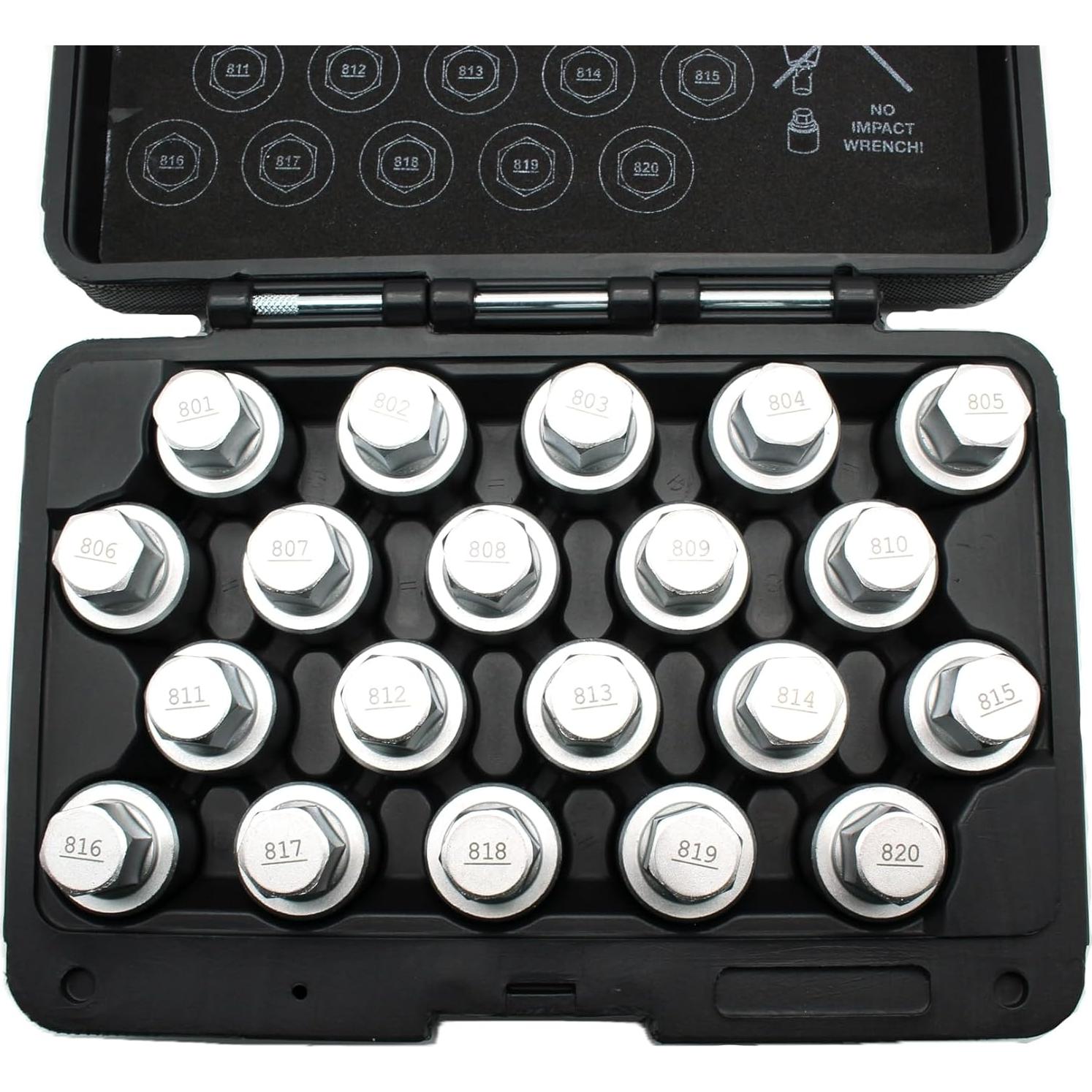 Set de 20 Llaves de Extracción Antirrobo TMAX para Audi