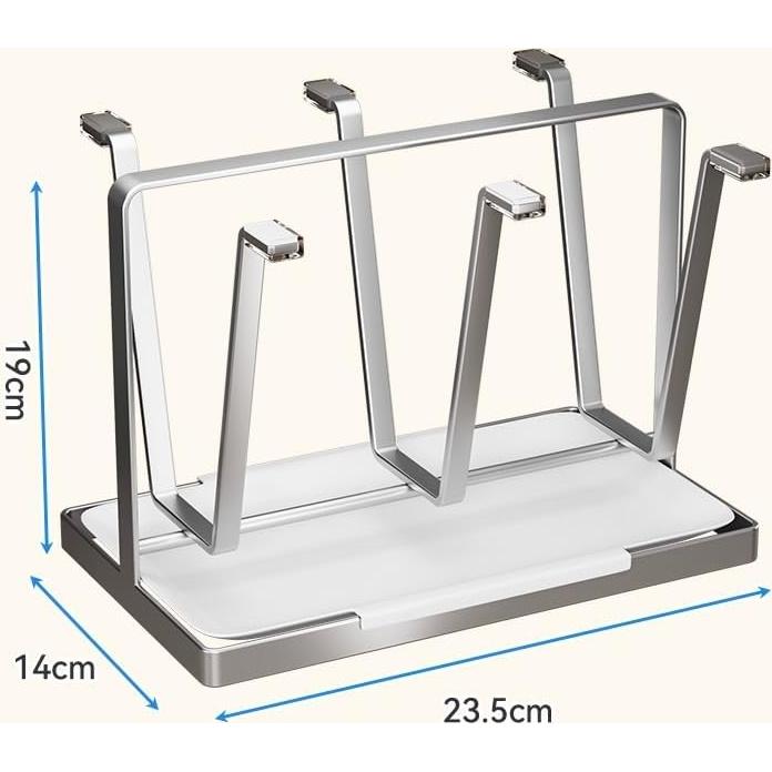 Soporte para Secar Tazas y Botellas POCHOIO Plateado 22.95x12.7cm