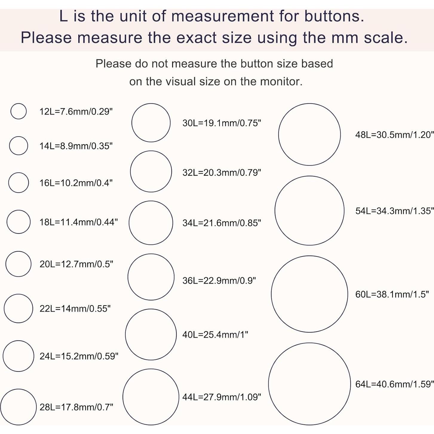 Botones de Costura de Madera HARFINGTON 10mm Negros 10 Piezas