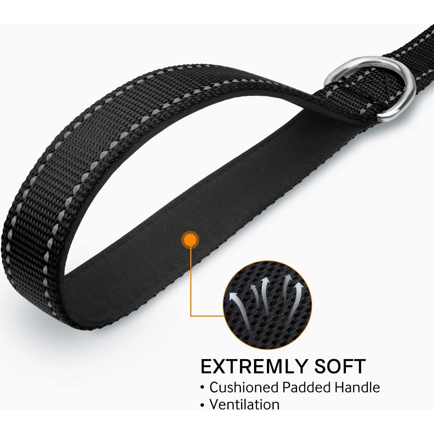 Correa Reflectante Joytale 1.22 m Nylon Acolchada Negra