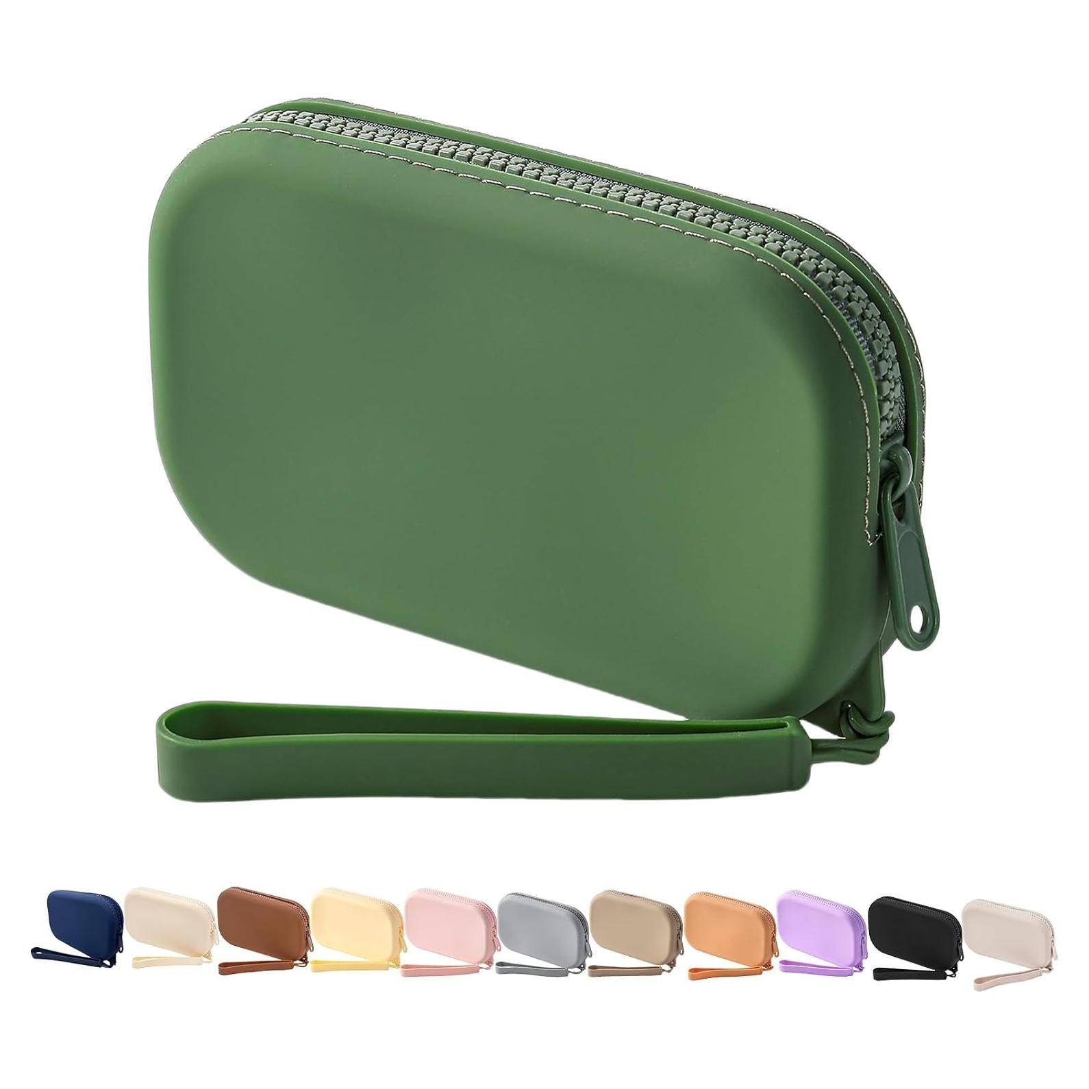 Bolso de Silicona Multifuncional WHHJM Verde 15.5x9.4cm