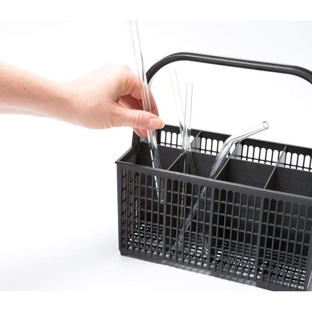 Pajitas de Vidrio HALM 15 cm Reutilizables - 6 Unidades Ecológicas