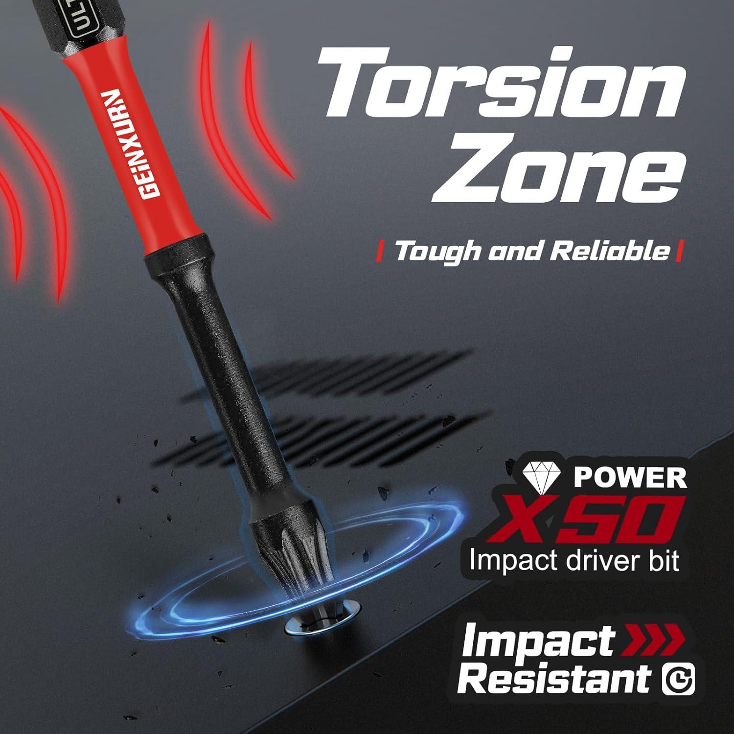 Juego de Puntas de Destornillador Torx GEINXURN 13 Piezas 3"