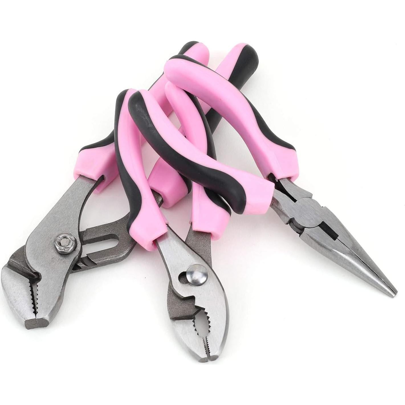 Juego de Herramientas FASTPRO Rosa 220 Piezas con Bolsa 30.48 cm