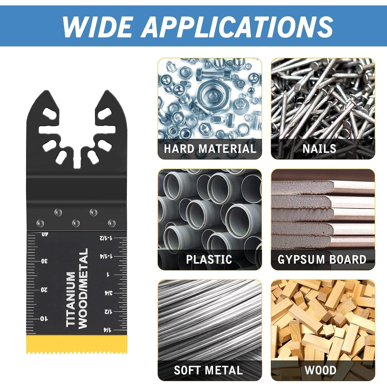 26 Cuchillas de Sierra Oscilante AIFICUT para Madera y Metal