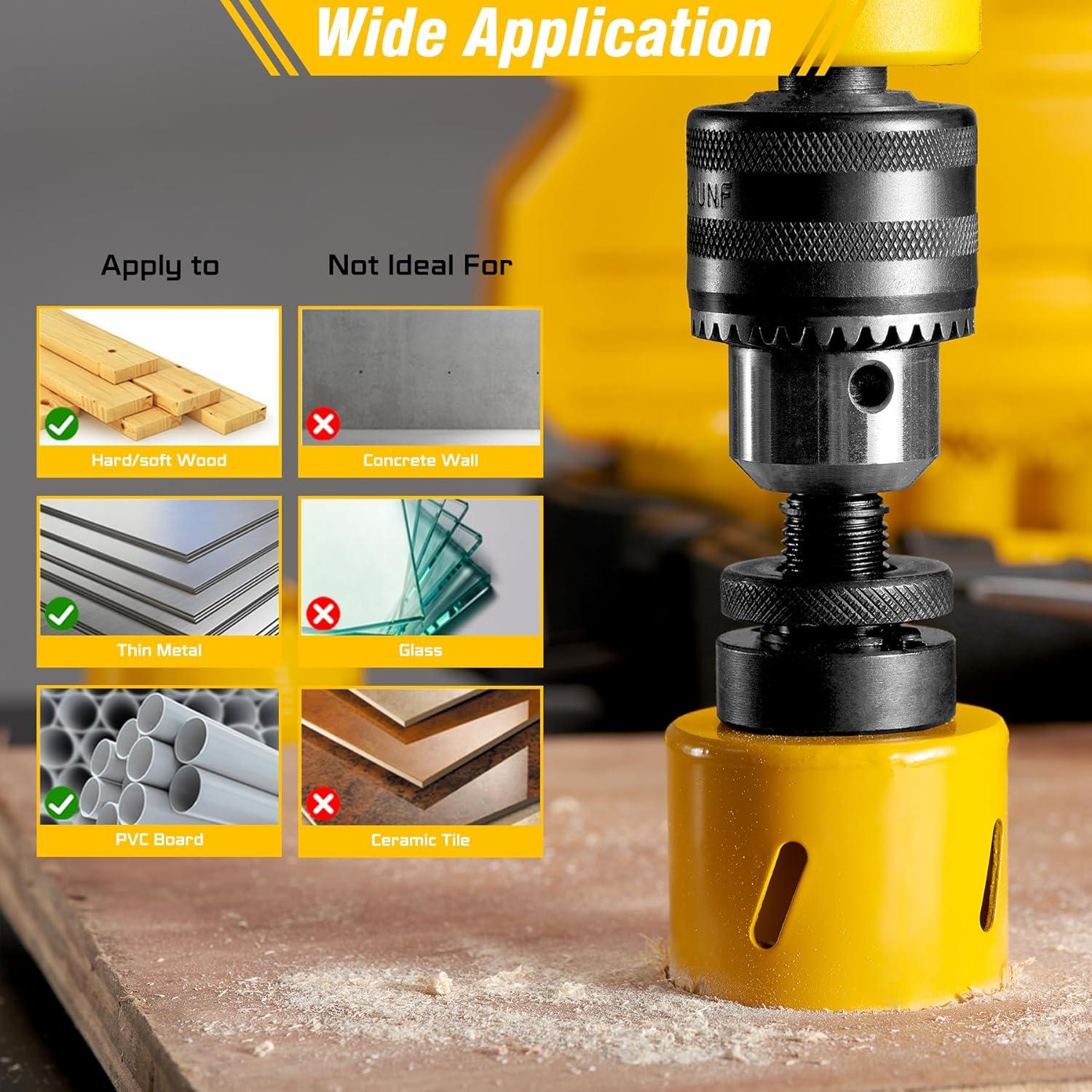 KATA Kit de Sierras de Corona Bi-Metal 11 Piezas 22-64mm