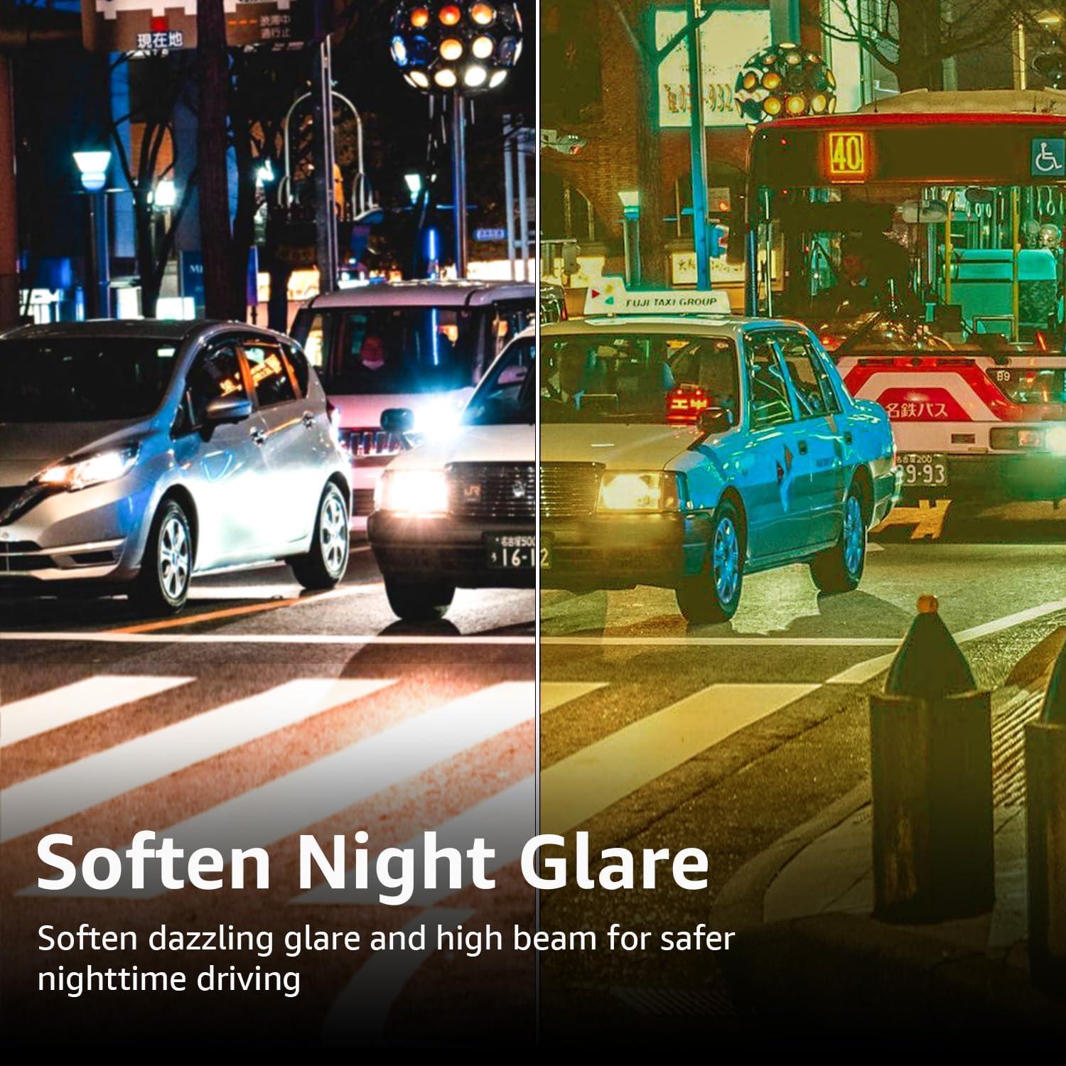 Gafas de Conducción Nocturna LVIOE para Mujeres Amarillas Polarizadas