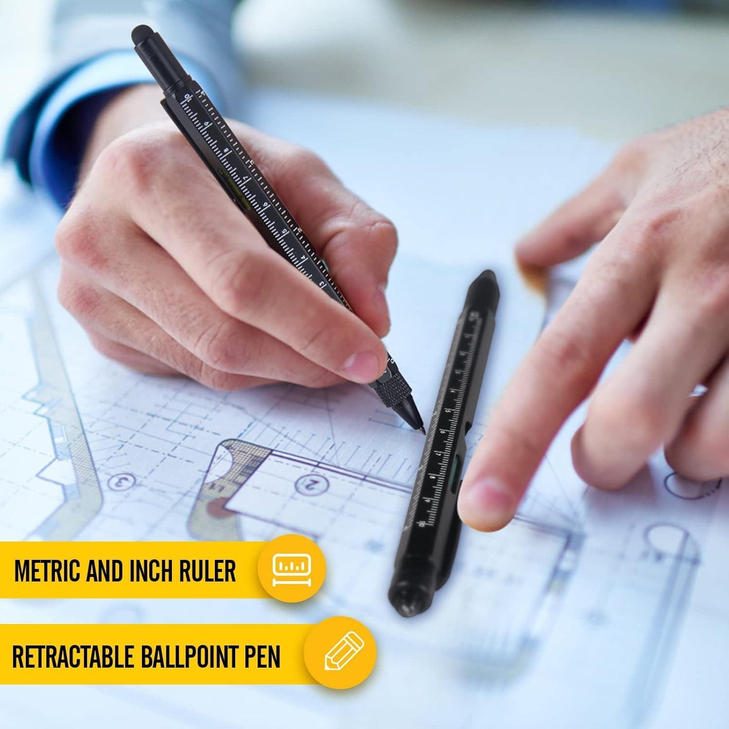 Bolígrafo Multiherramienta Jasee 9 en 1 con LED y Estilógrafo