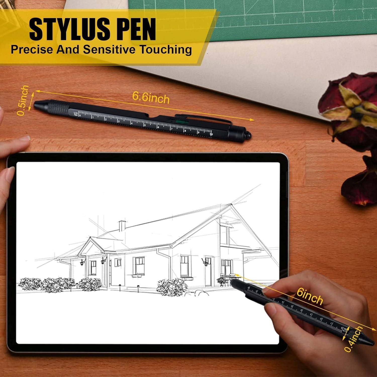 Bolígrafo Multiherramienta Jasee 9 en 1 con LED y Estilógrafo