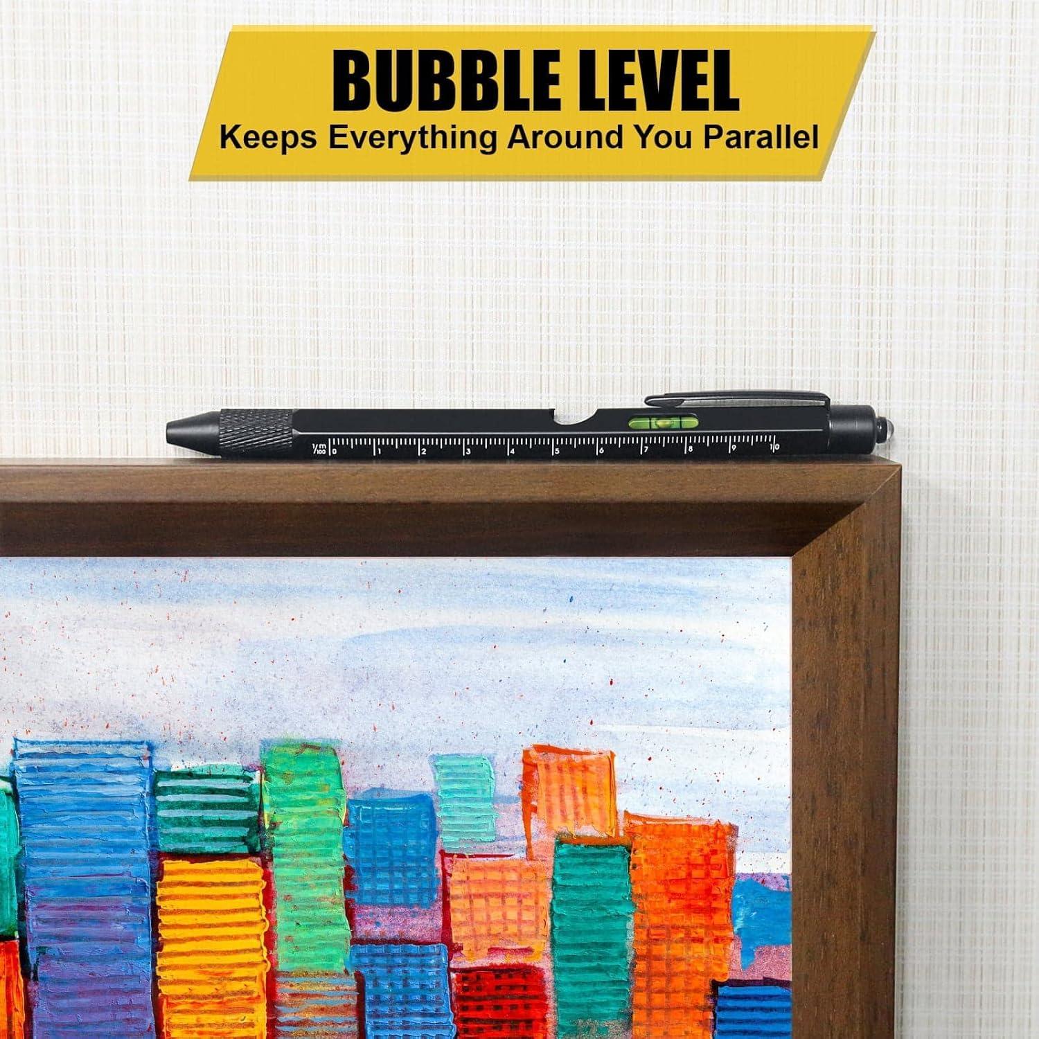 Bolígrafo Multiherramienta Jasee 9 en 1 con LED y Estilógrafo