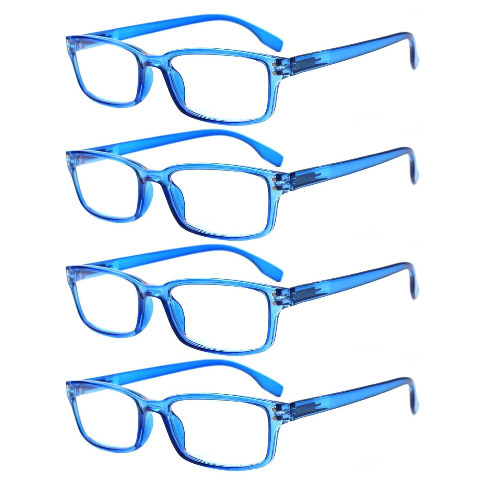 Gafas de Lectura Kerecsen 4 Paquetes Azul 2.5 Dioptrías