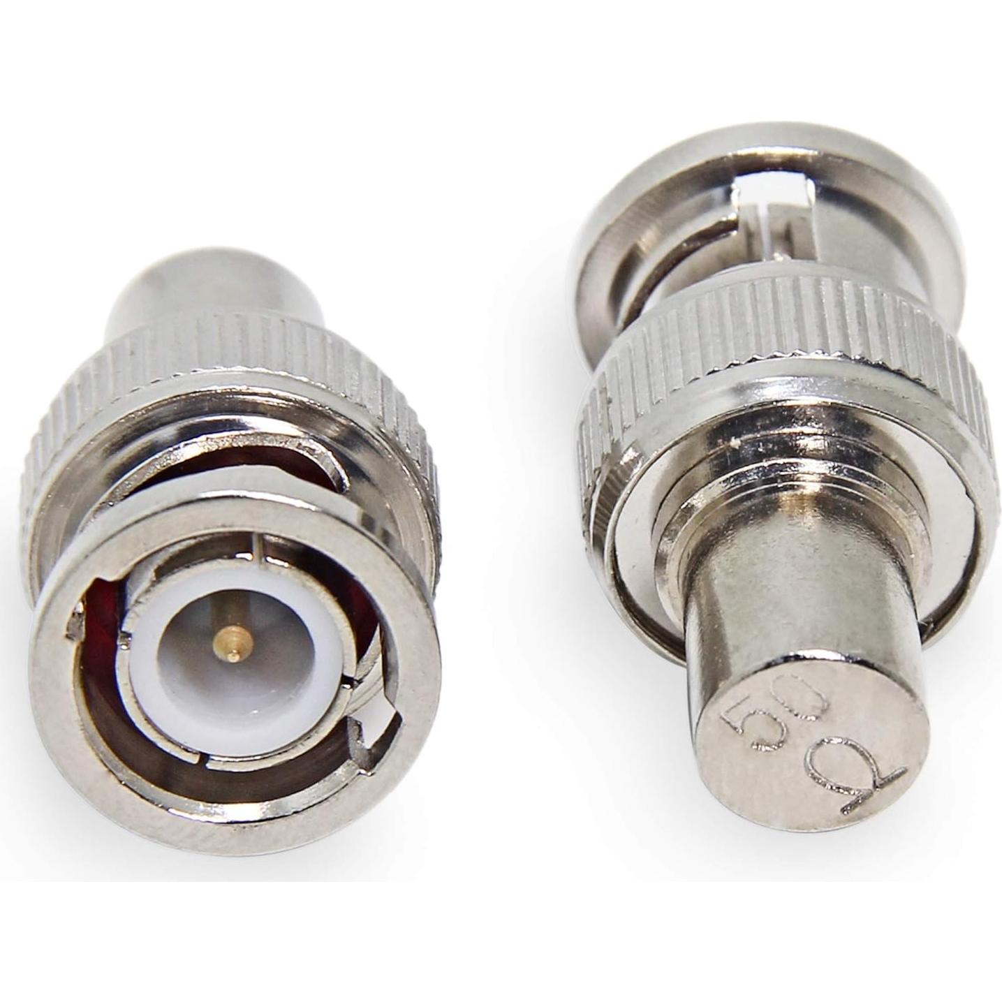 Terminador BNC 50 Ohm RFAdapter - 2 Paquete Conectores Coaxiales