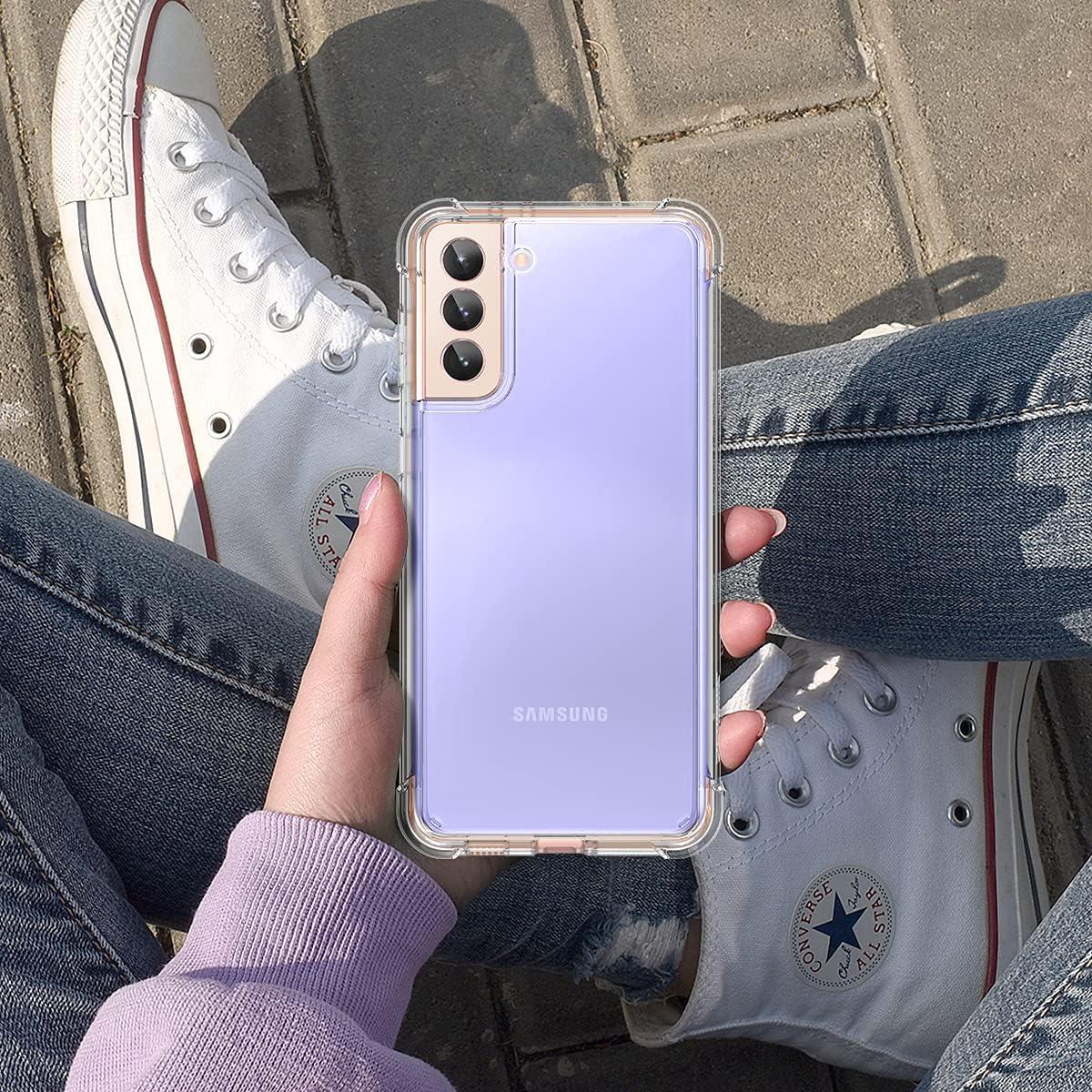 Funda Transparente SURITCH para Samsung Galaxy S21 Plus 6.7" con Protector de Pantalla