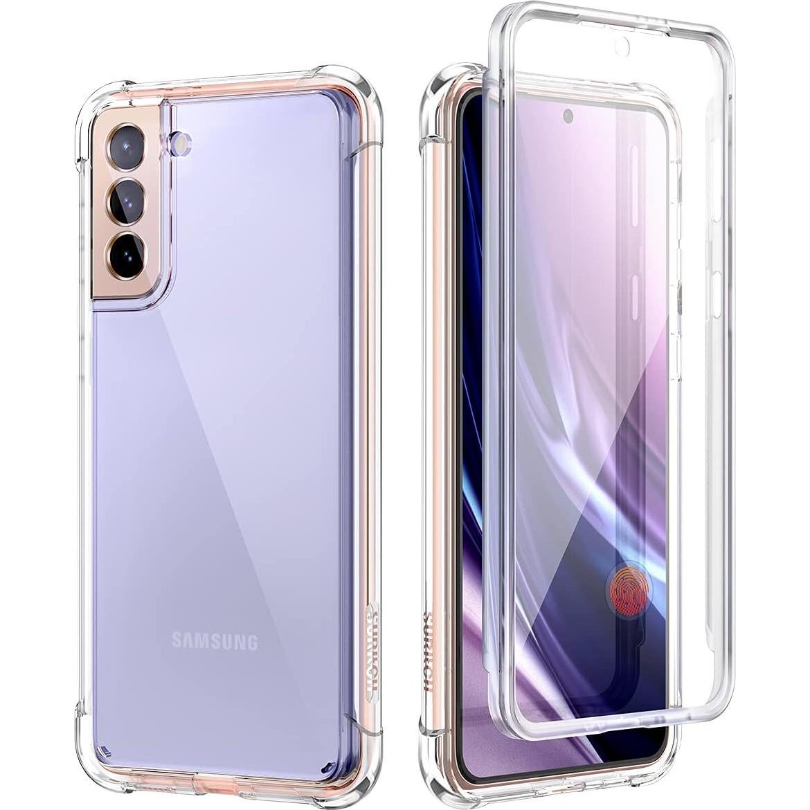 Funda Transparente SURITCH para Samsung Galaxy S21 Plus 6.7" con Protector de Pantalla