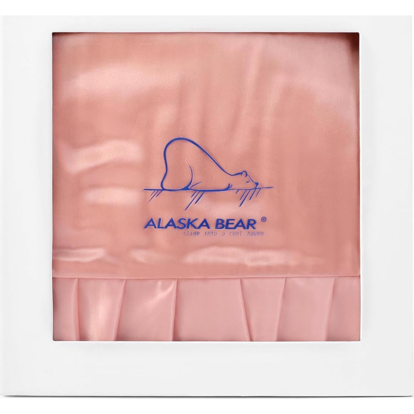 Set de Sueño de Belleza ALASKA BEAR 4 Piezas Seda Reina Rosa