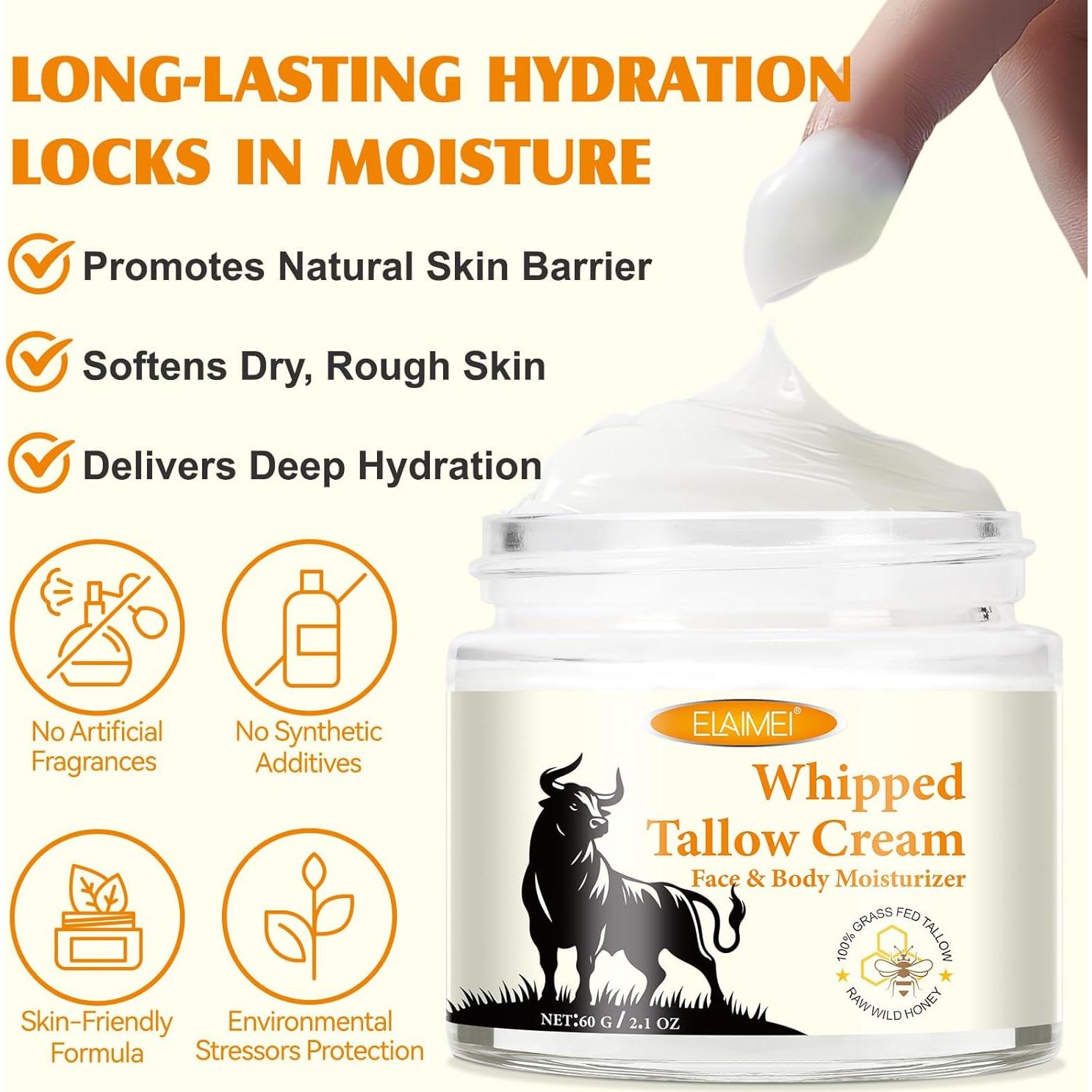 Crema Hidratante Facial de Grasa de Res y Miel 59.5 ml