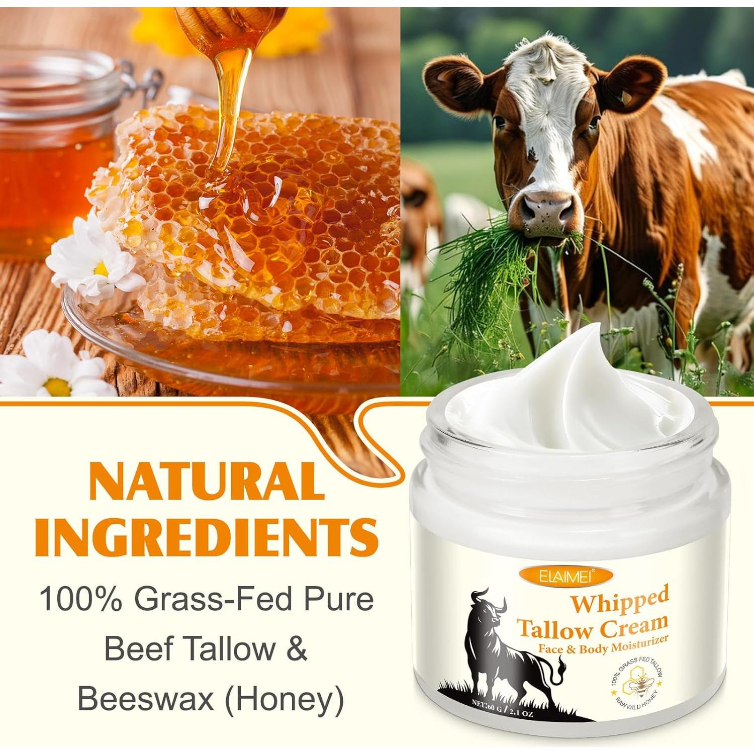 Crema Hidratante Facial de Grasa de Res y Miel 59.5 ml